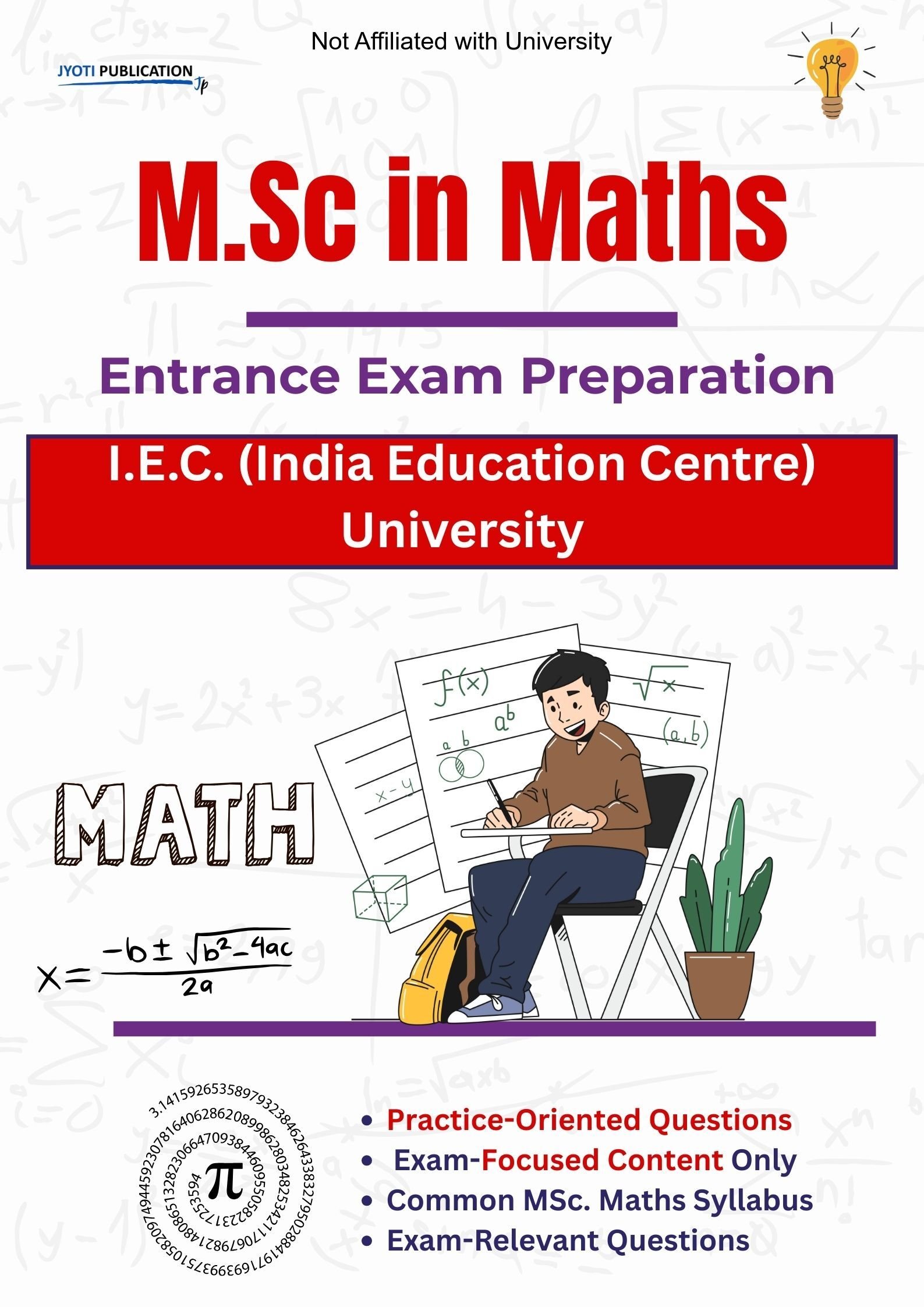 I.E.C. (India Education Centre) University M.Sc in Maths Entrance Exam