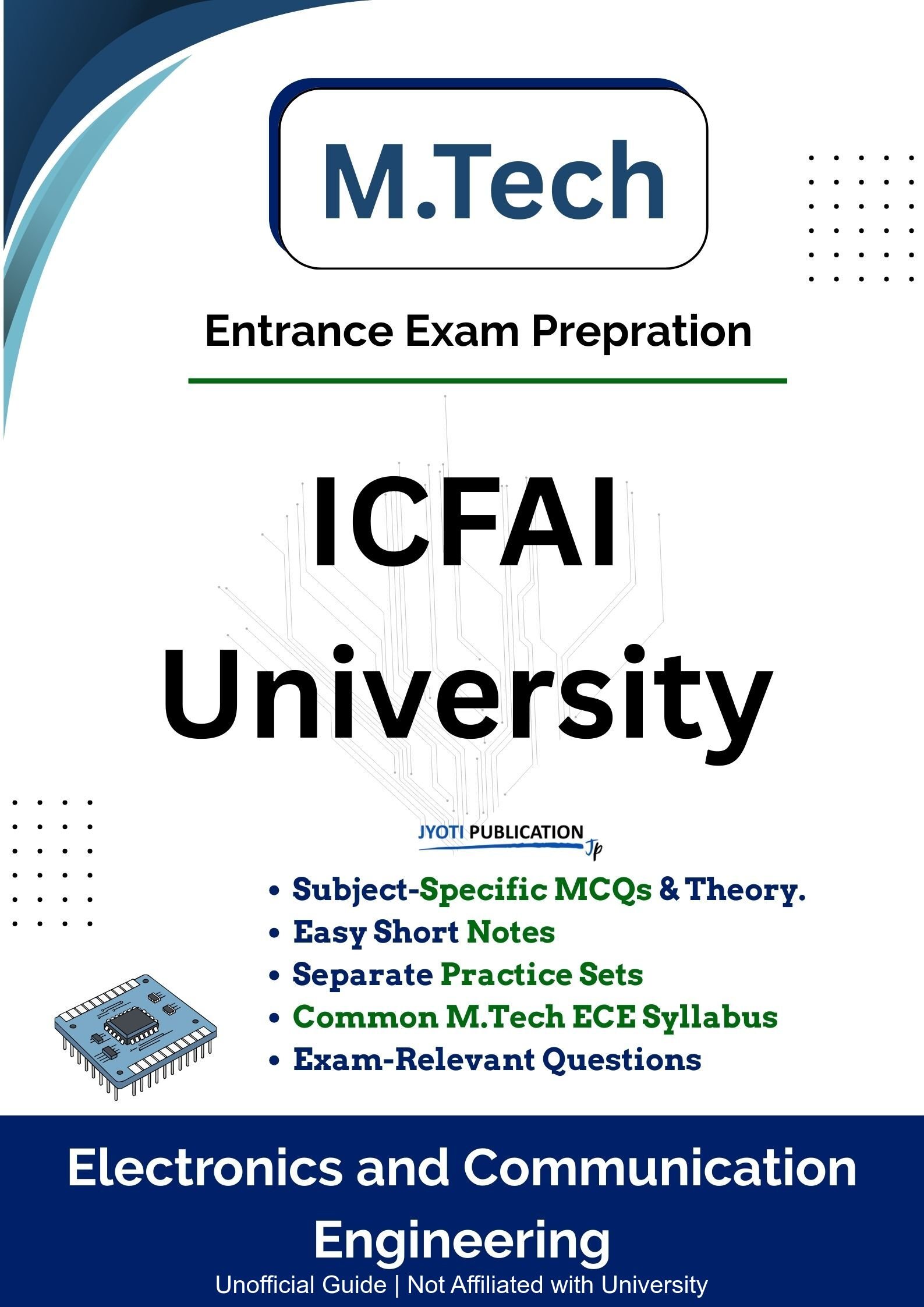 ICFAI University M.Tech in Electronics & Communication Engineering Entrance Exam Book