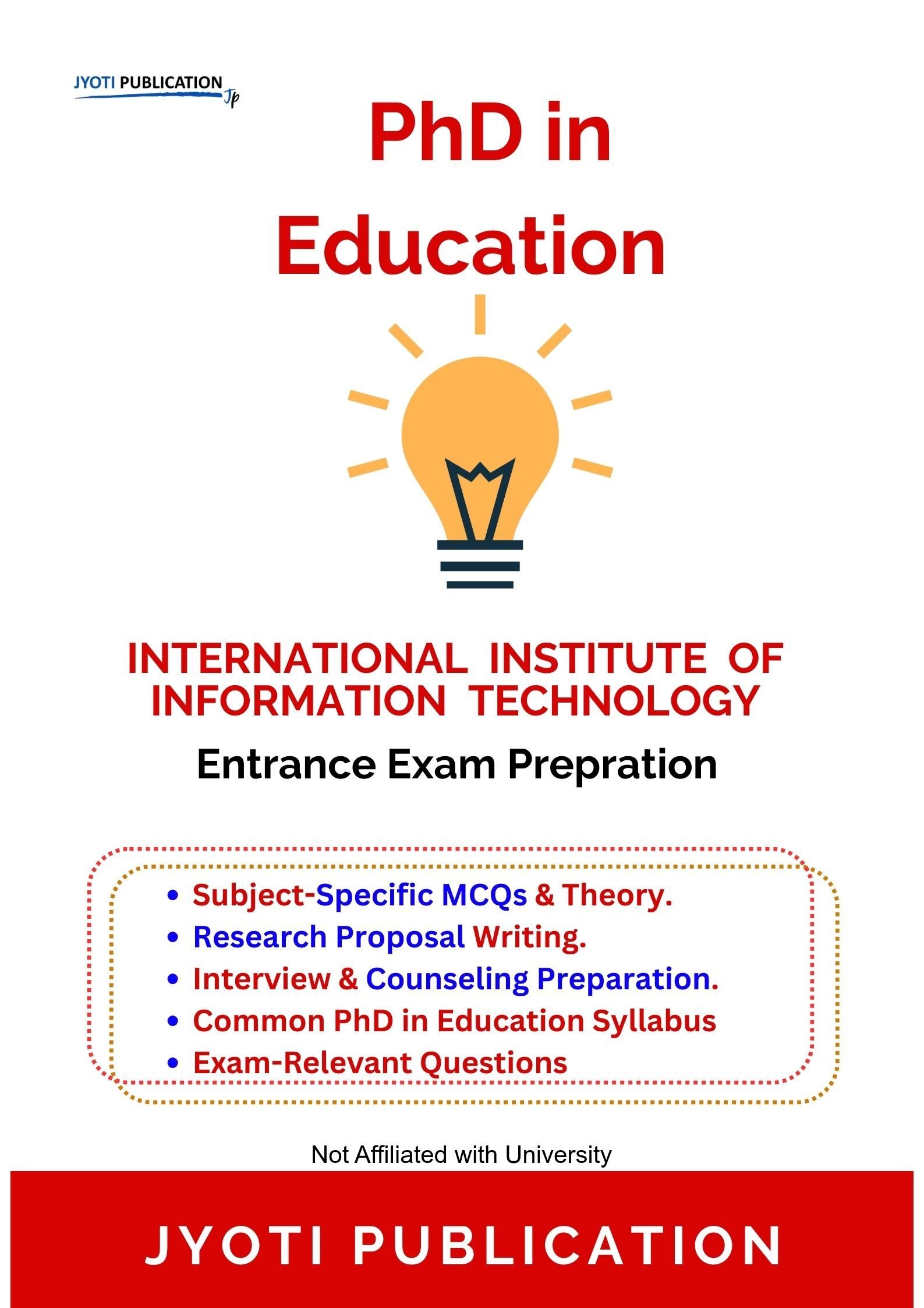 International Institute of Information TechNology PhD in Education Entrance Exam