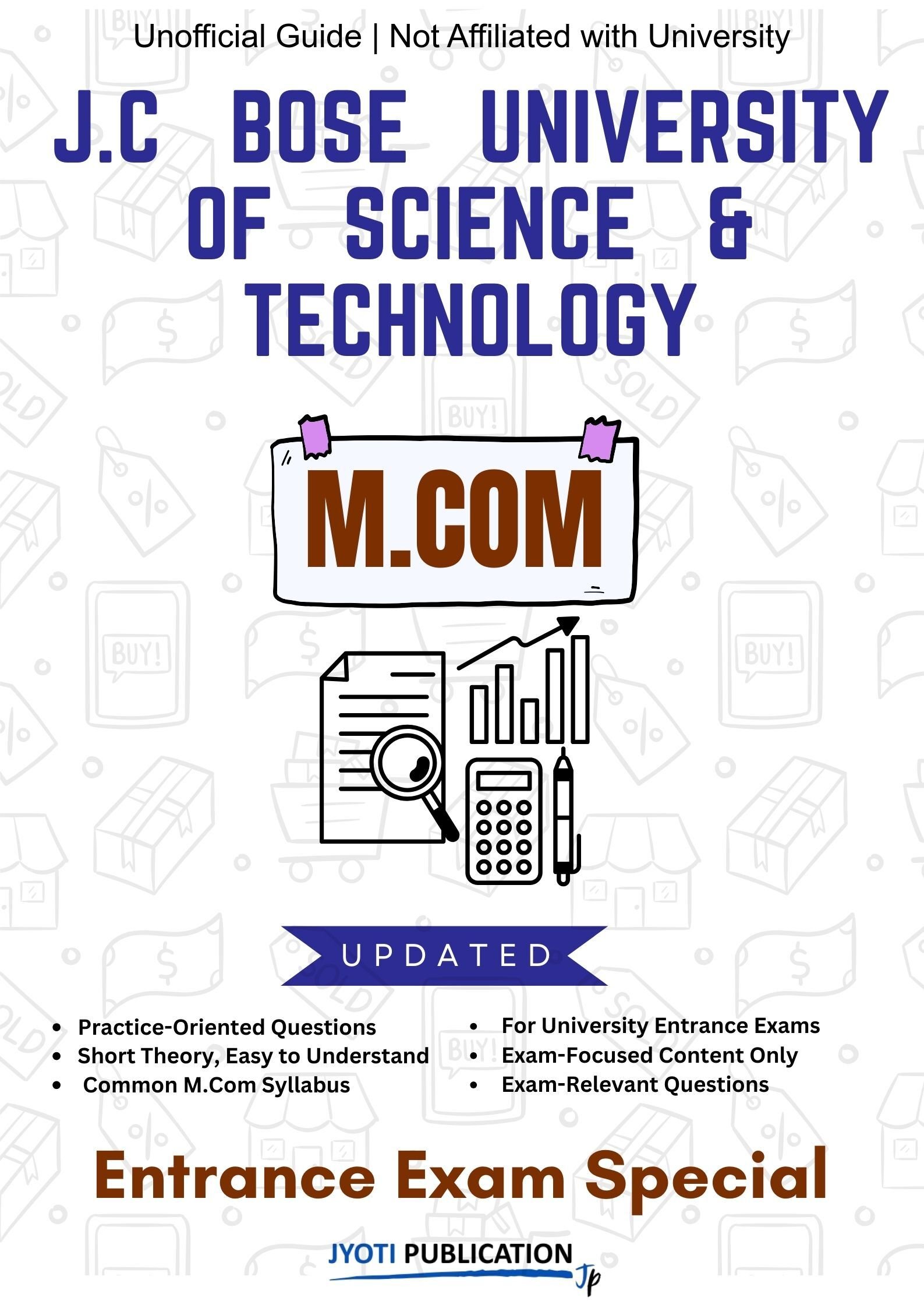 J.C Bose University of Science & TechNology (Formerly YMCA University of Science & TechNology) M.Com Entrance Exam