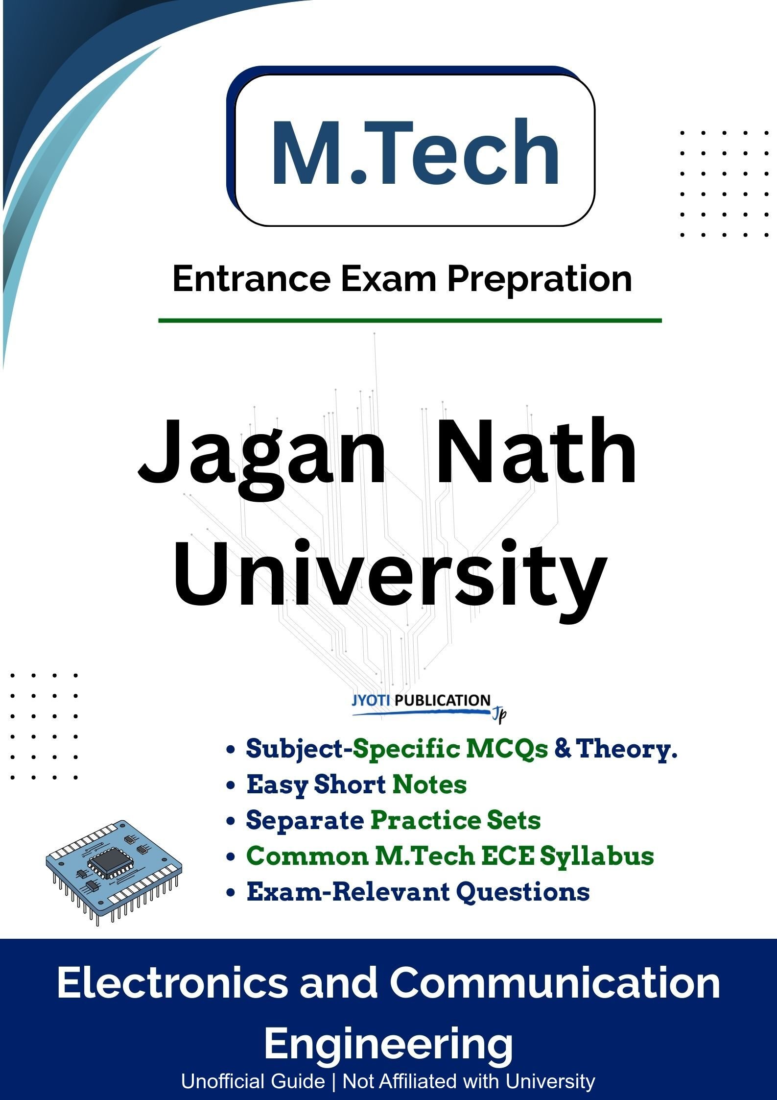 Jagan Nath University M.Tech in Electronics & Communication Engineering Entrance Exam Book
