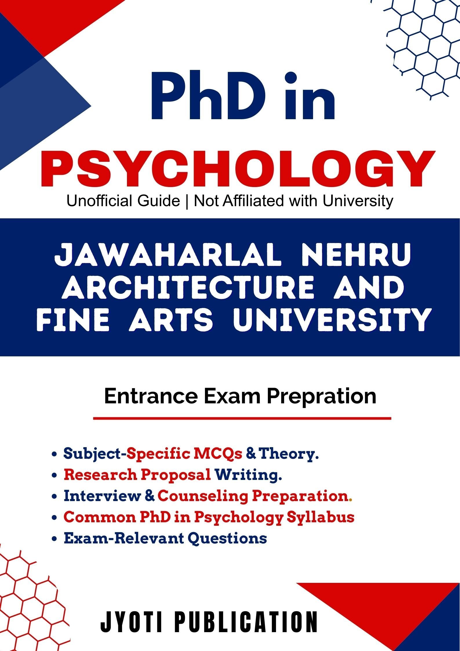 Jawaharlal Nehru Architecture and Fine Arts University PhD in Psychology Entrance Exam