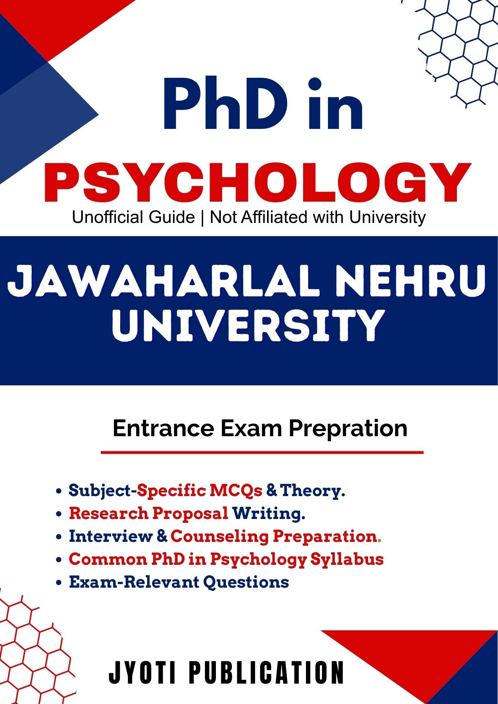 Jawaharlal Nehru University PhD in Psychology Entrance Exam