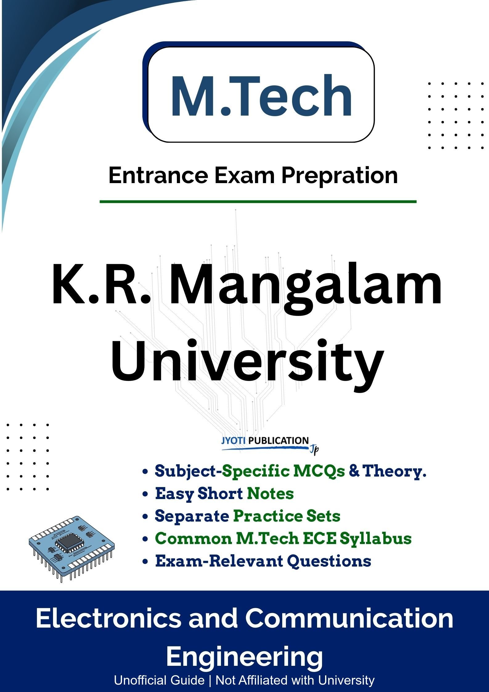 K.R. Mangalam University M.Tech in Electronics & Communication Engineering Entrance Exam Book