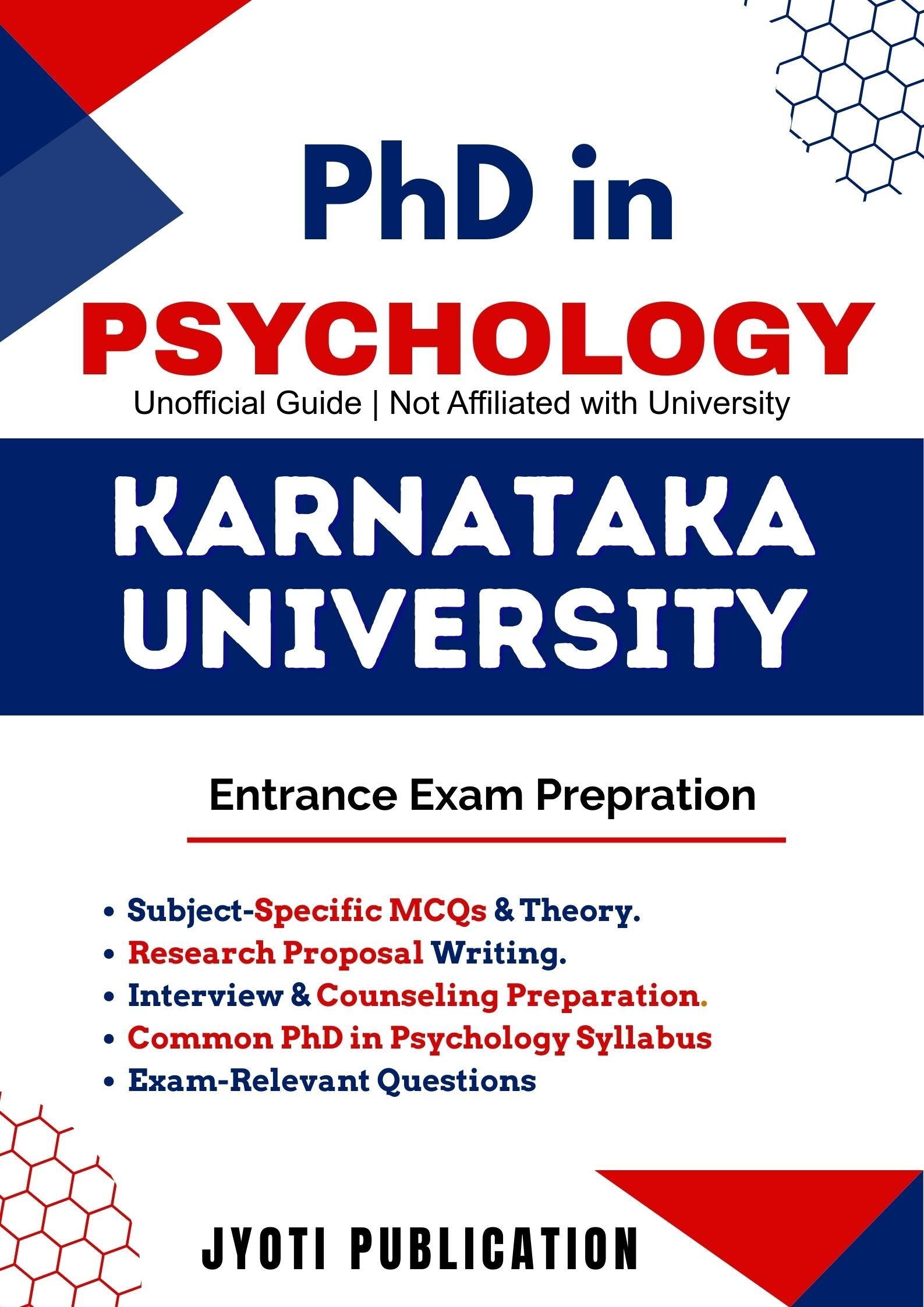 Karnataka University PhD in Psychology Entrance Exam