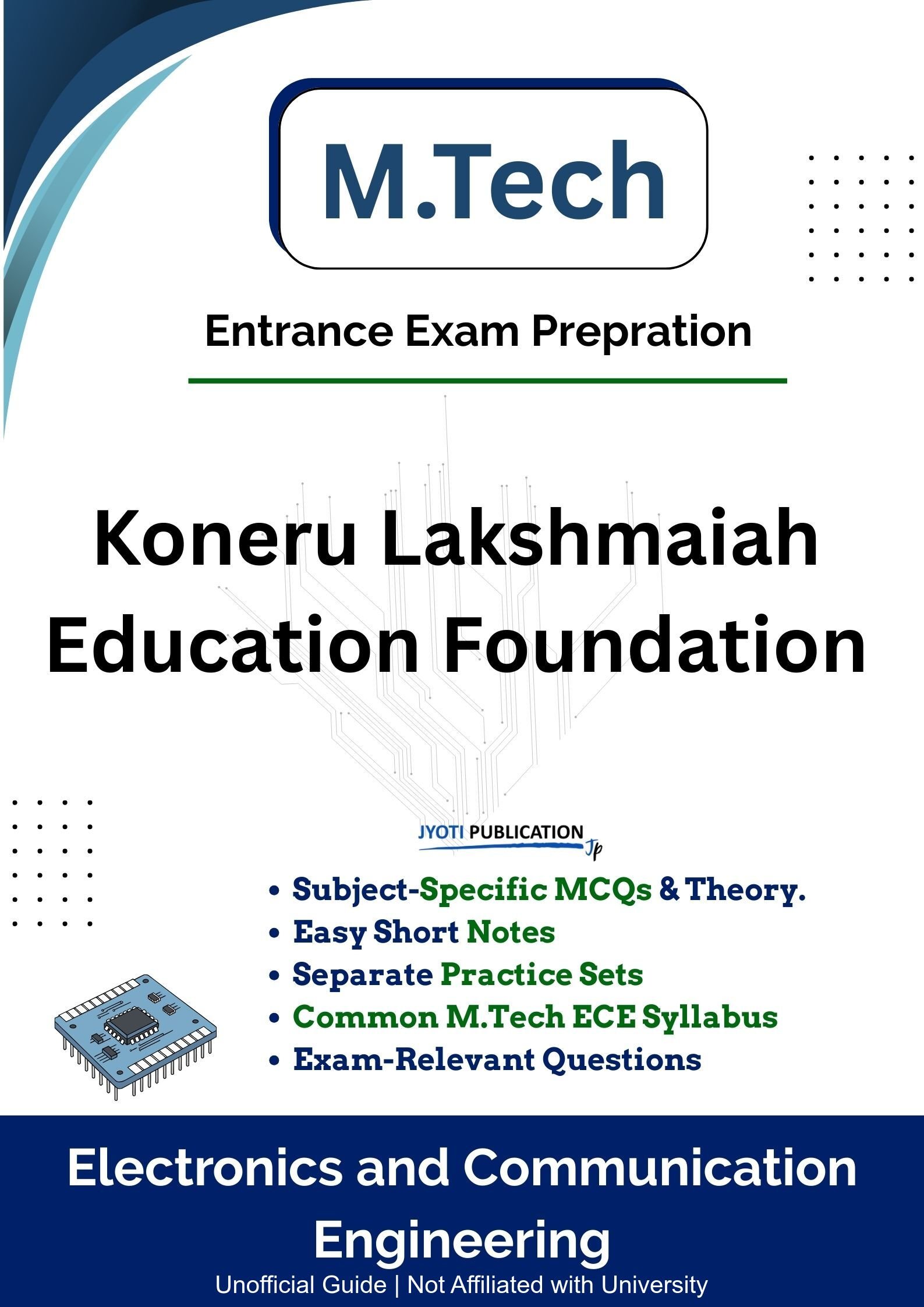 Koneru Lakshmaiah Education Foundation M.Tech in Electronics & Communication Engineering Entrance Exam Book
