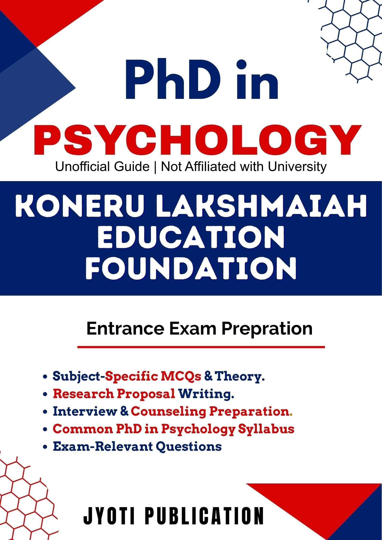 Koneru Lakshmaiah Education Foundation PhD in Psychology Entrance Exam