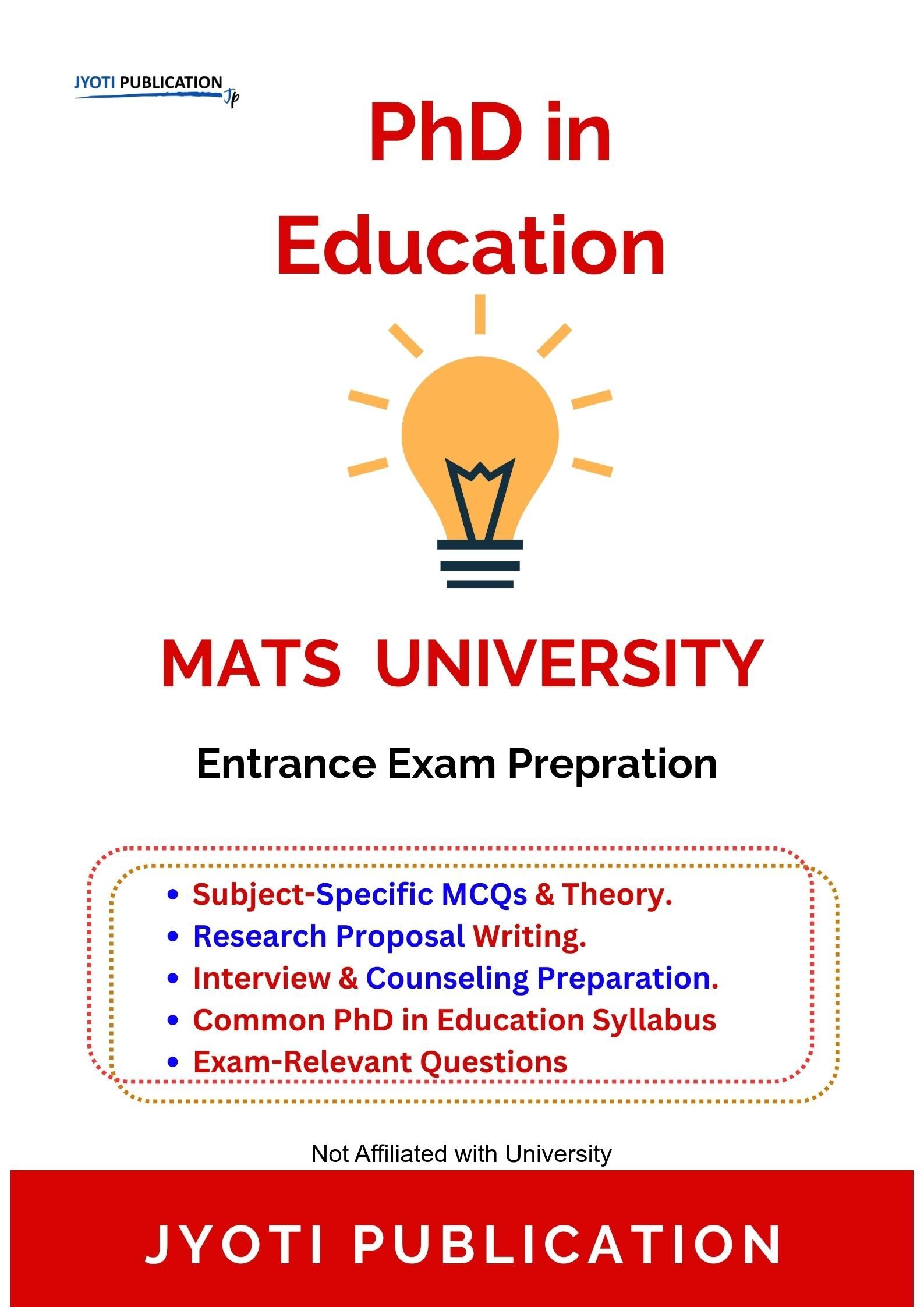 MATS University PhD in Education Entrance Exam