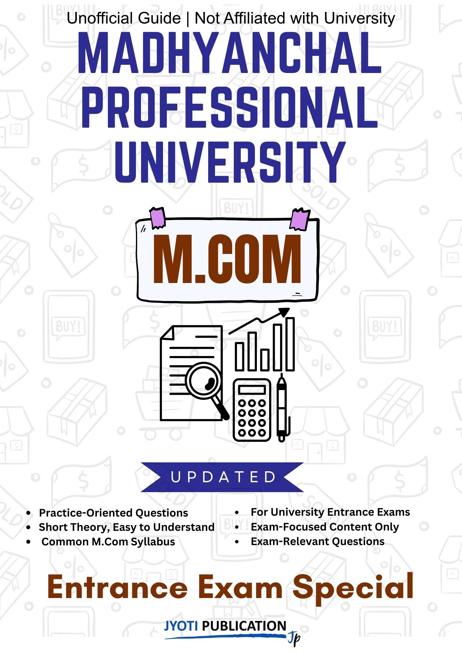 Madhyanchal Professional University M.Com Entrance Exam
