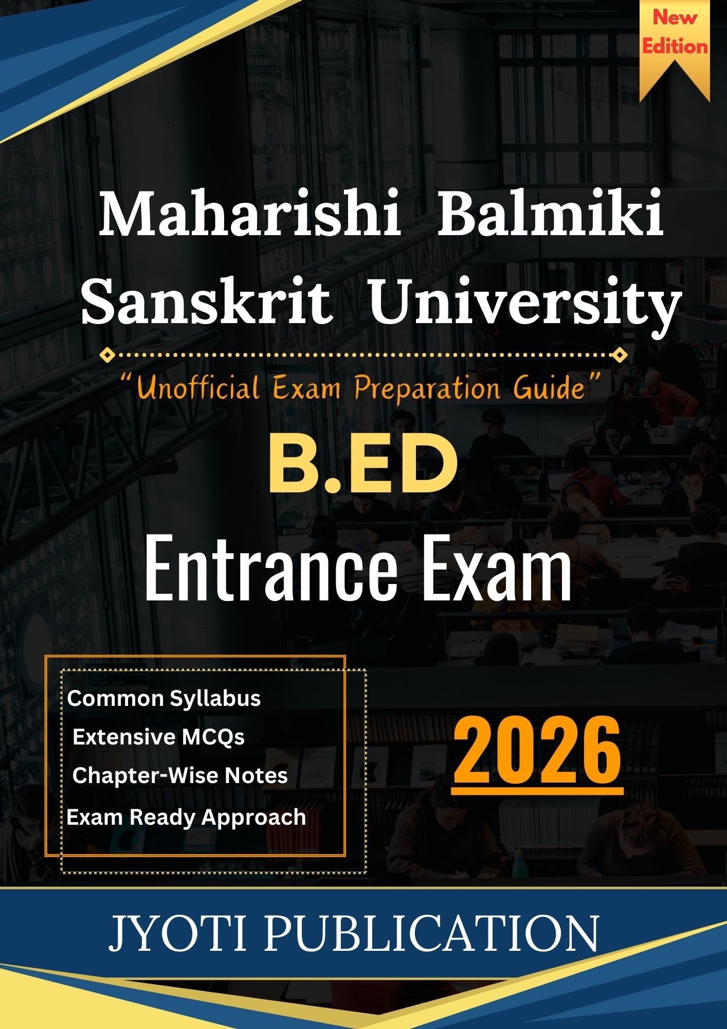 Maharishi Balmiki Sanskrit University B.Ed Entrance Exam Book