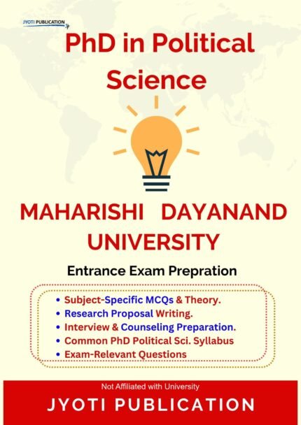Maharishi Dayanand University - PhD in Political Science Entrance Exam Preparation Guide