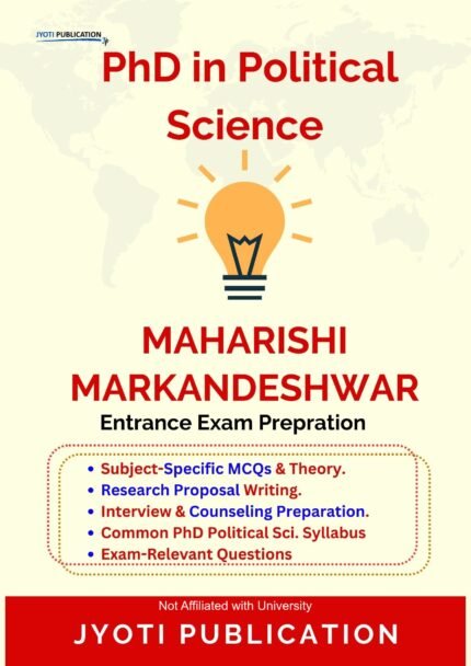 Maharishi Markandeshwar - PhD in Political Science Entrance Exam Preparation Guide