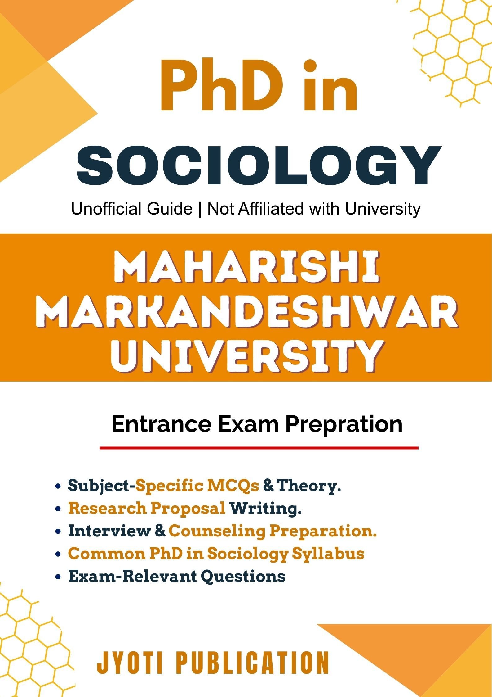 Maharishi Markandeshwar University PhD in Sociology Entrance Exam