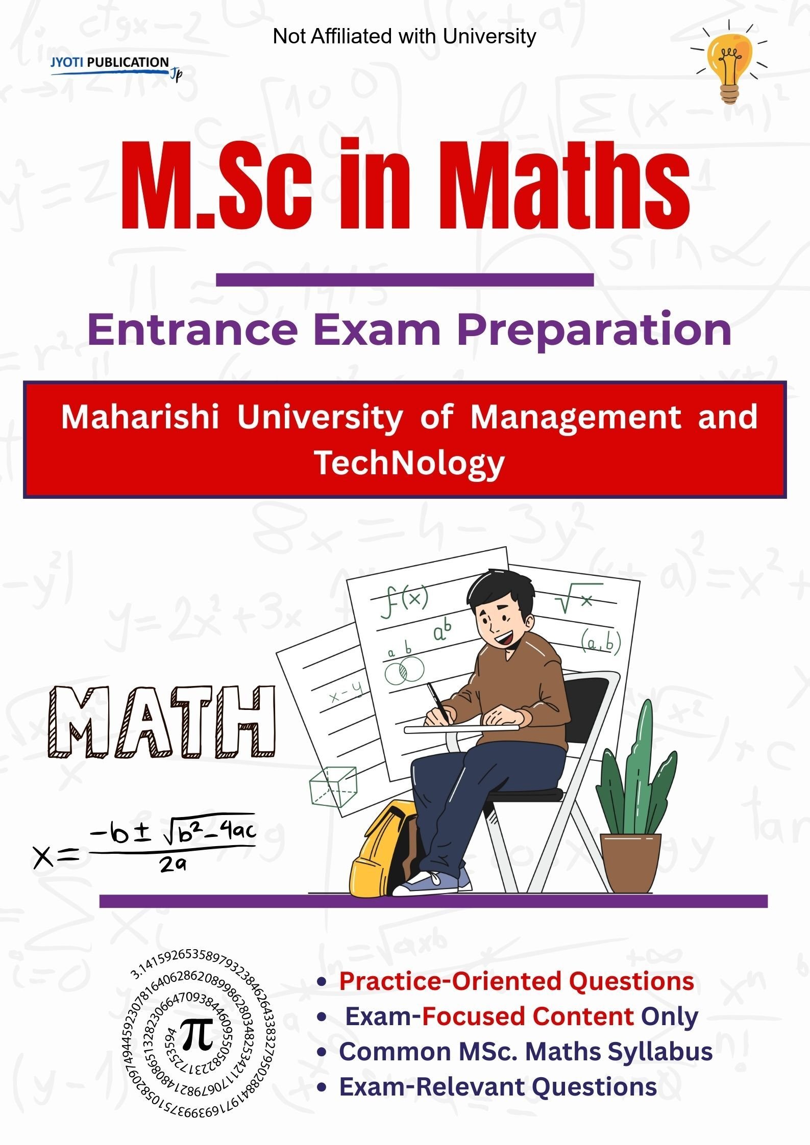 Maharishi University of Management and TechNology M.Sc in Maths Entrance Exam