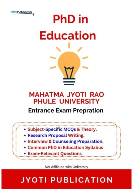 Mahatma Jyoti Rao Phule University - PhD in Education Entrance Entrance Exam Preparation Guide