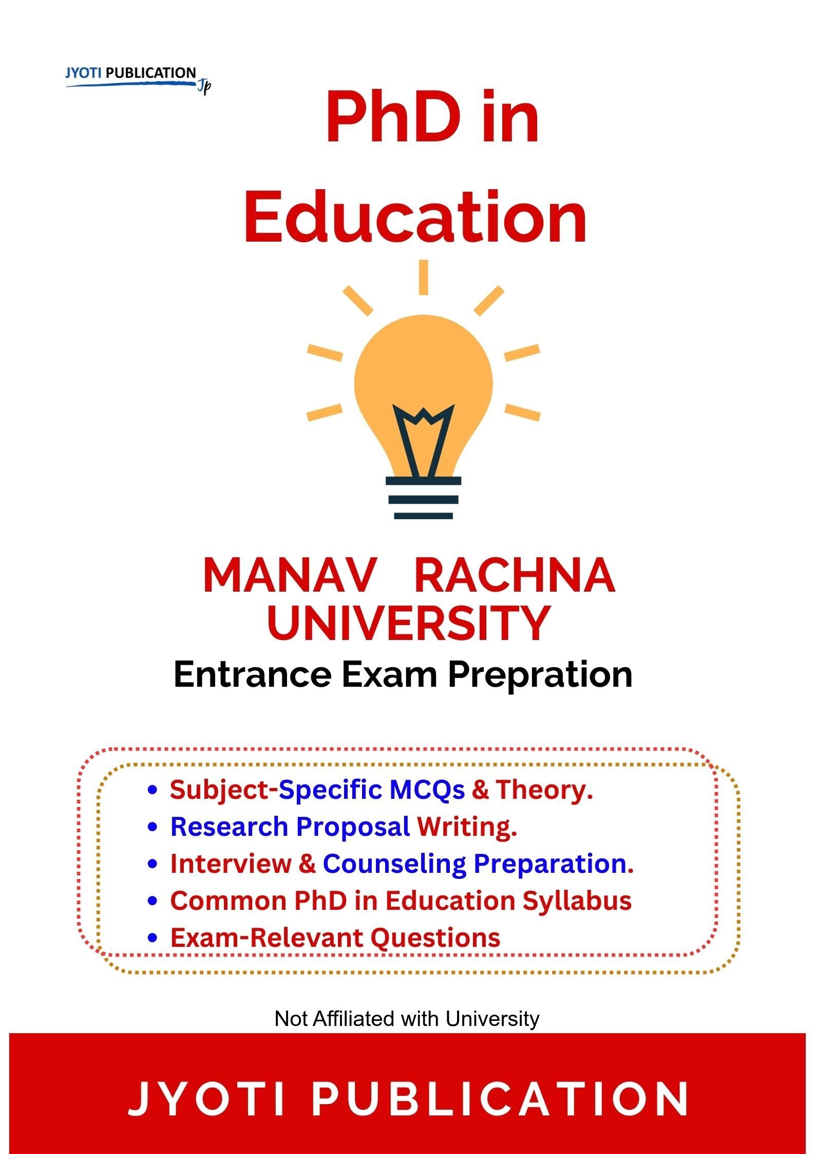 Manav Rachna University PhD in Education Entrance Exam