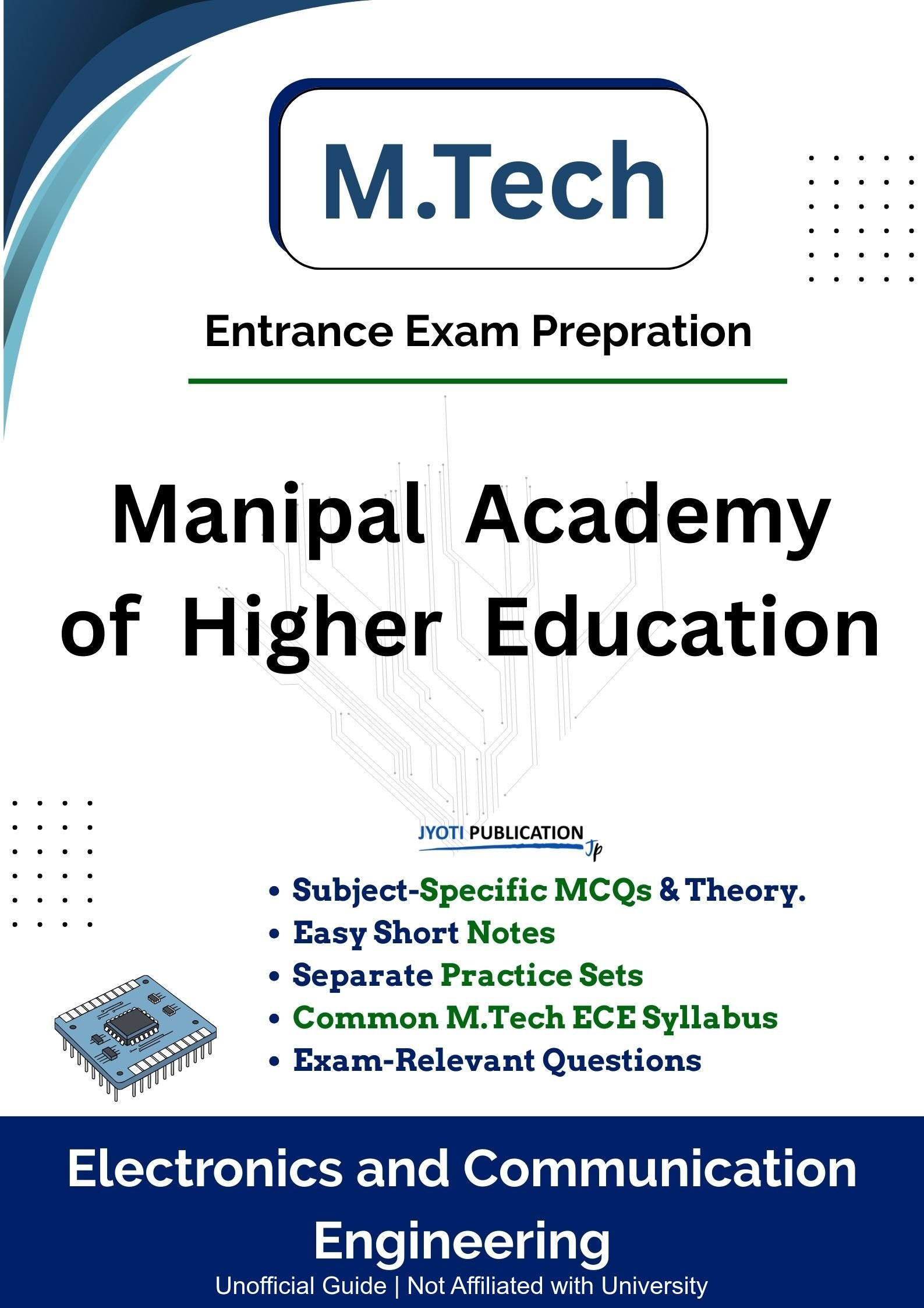 Manipal Academy of Higher Education M.Tech in Electronics & Communication Engineering Entrance Exam Book