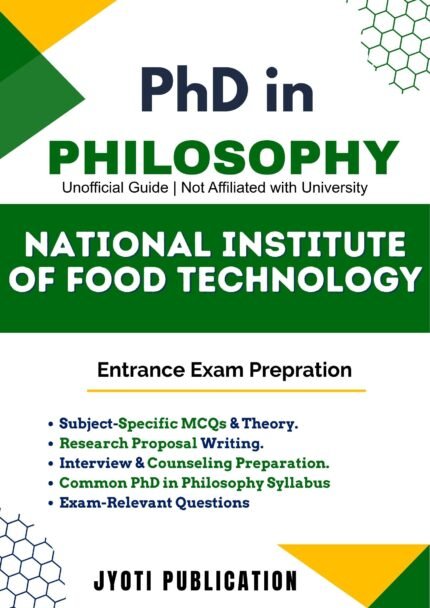 National Institute of Food Technology - PhD in Philosophy Entrance Exam Preparation Guide