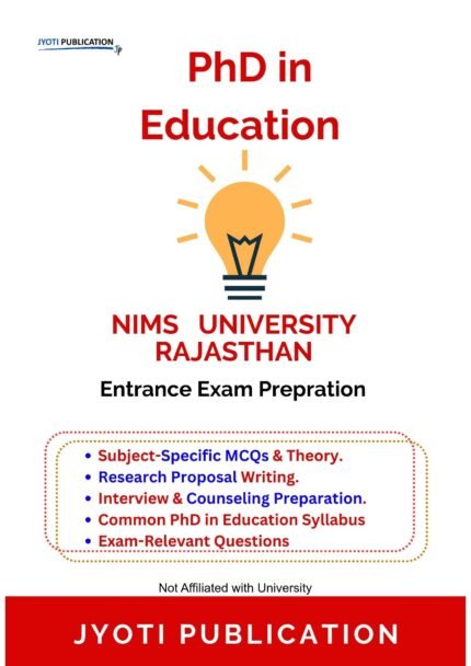 Nims University Rajasthan - PhD in Education Entrance Entrance Exam Preparation Guide