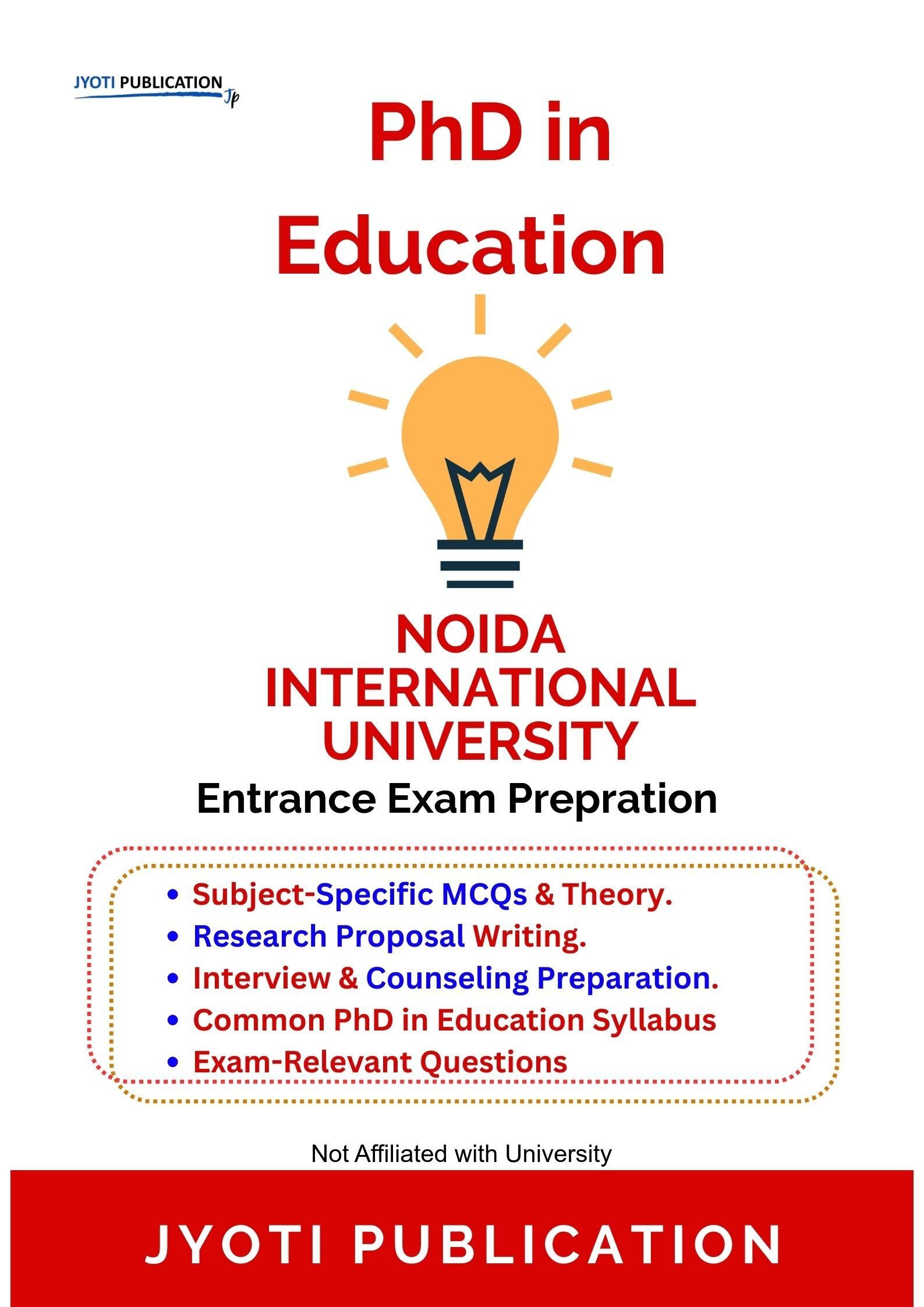 Noida International University PhD in Education Entrance Exam