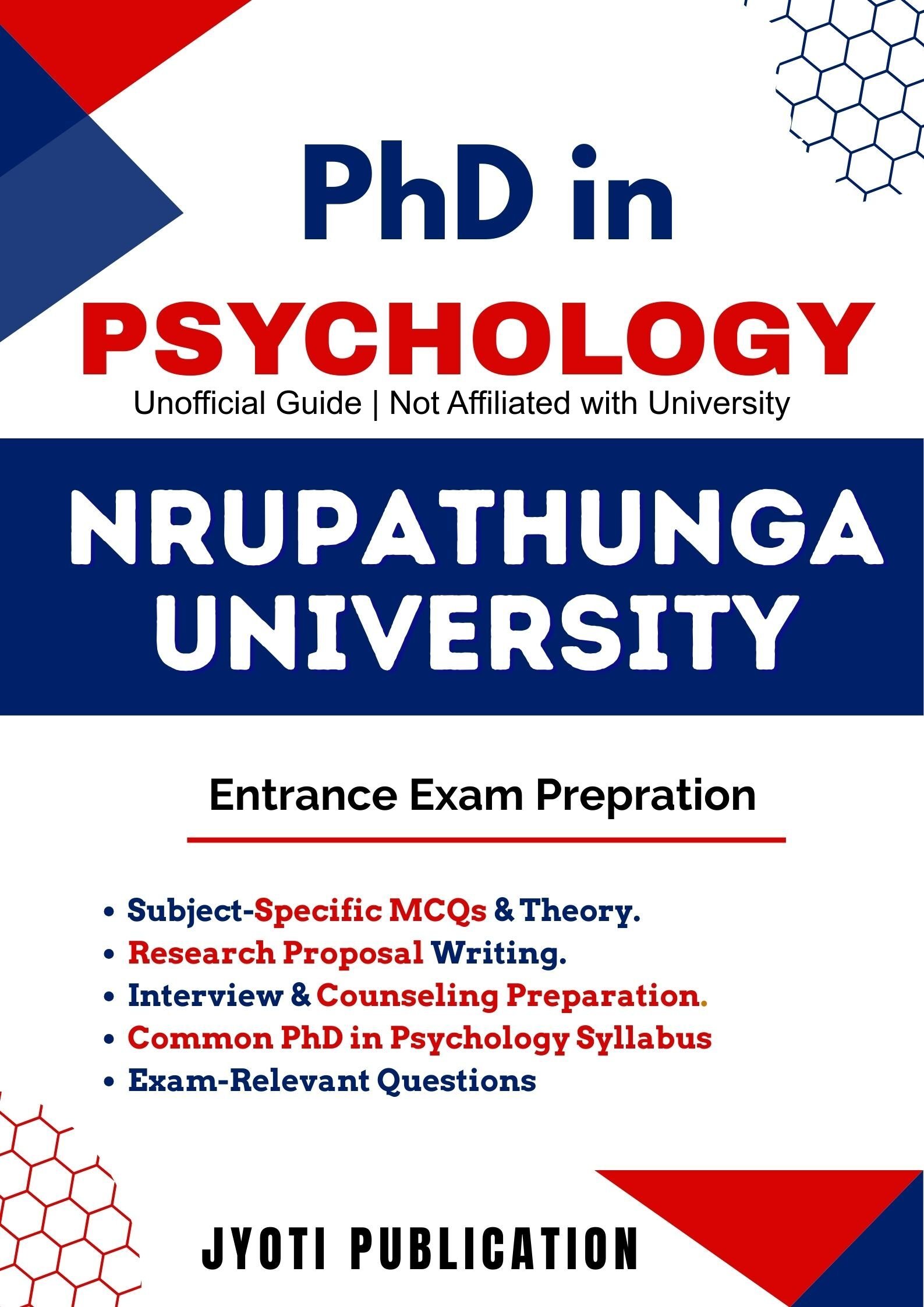 Nrupathunga University PhD in Psychology Entrance Exam