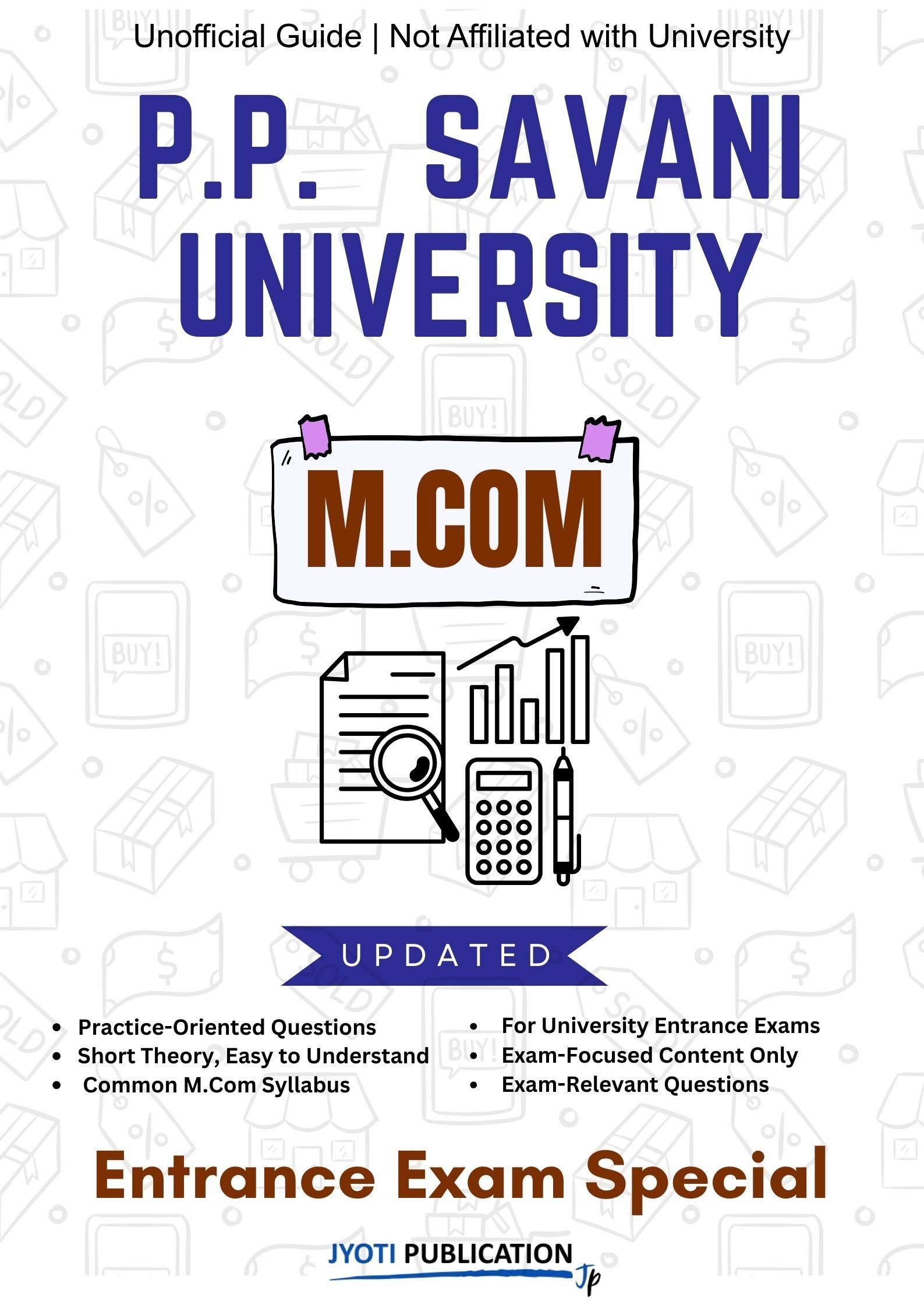 P.P. Savani University M.Com Entrance Exam