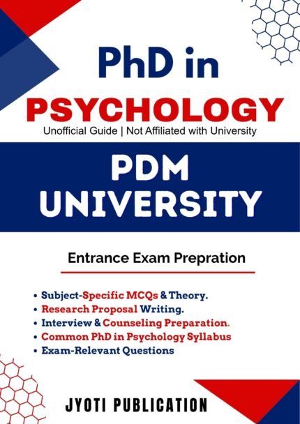 PDM University - PhD in Psychology Entrance Exam Preparation Guide
