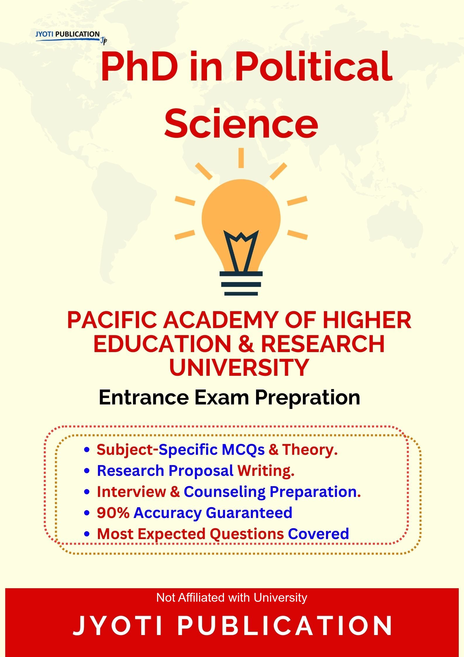 Pacific Academy of Higher Education & Research University PhD in Political Science Entrance Exam PhD in Political Science Entrance Exam