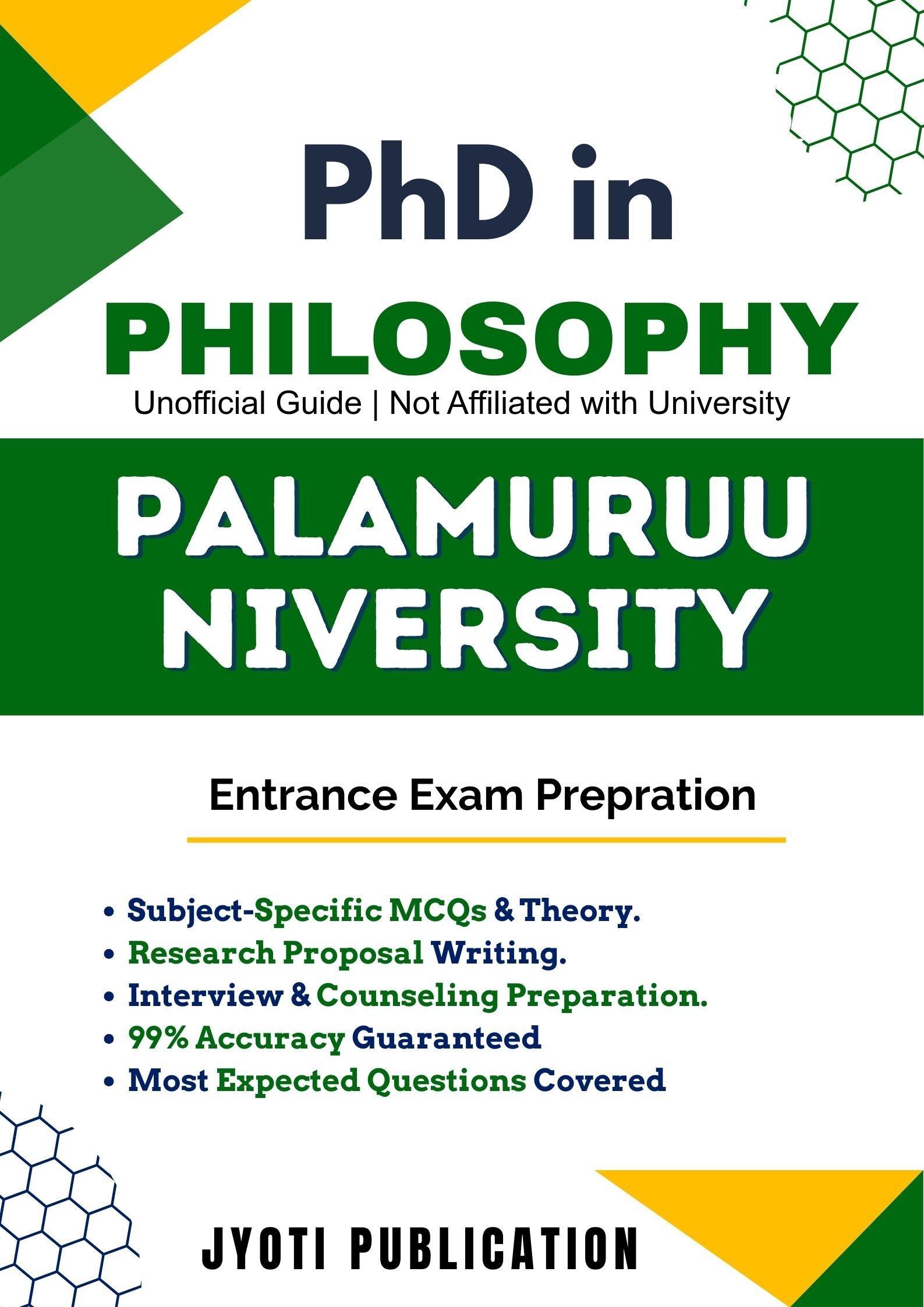 PalamuruUniversity PhD in Philosophy Entrance Exam