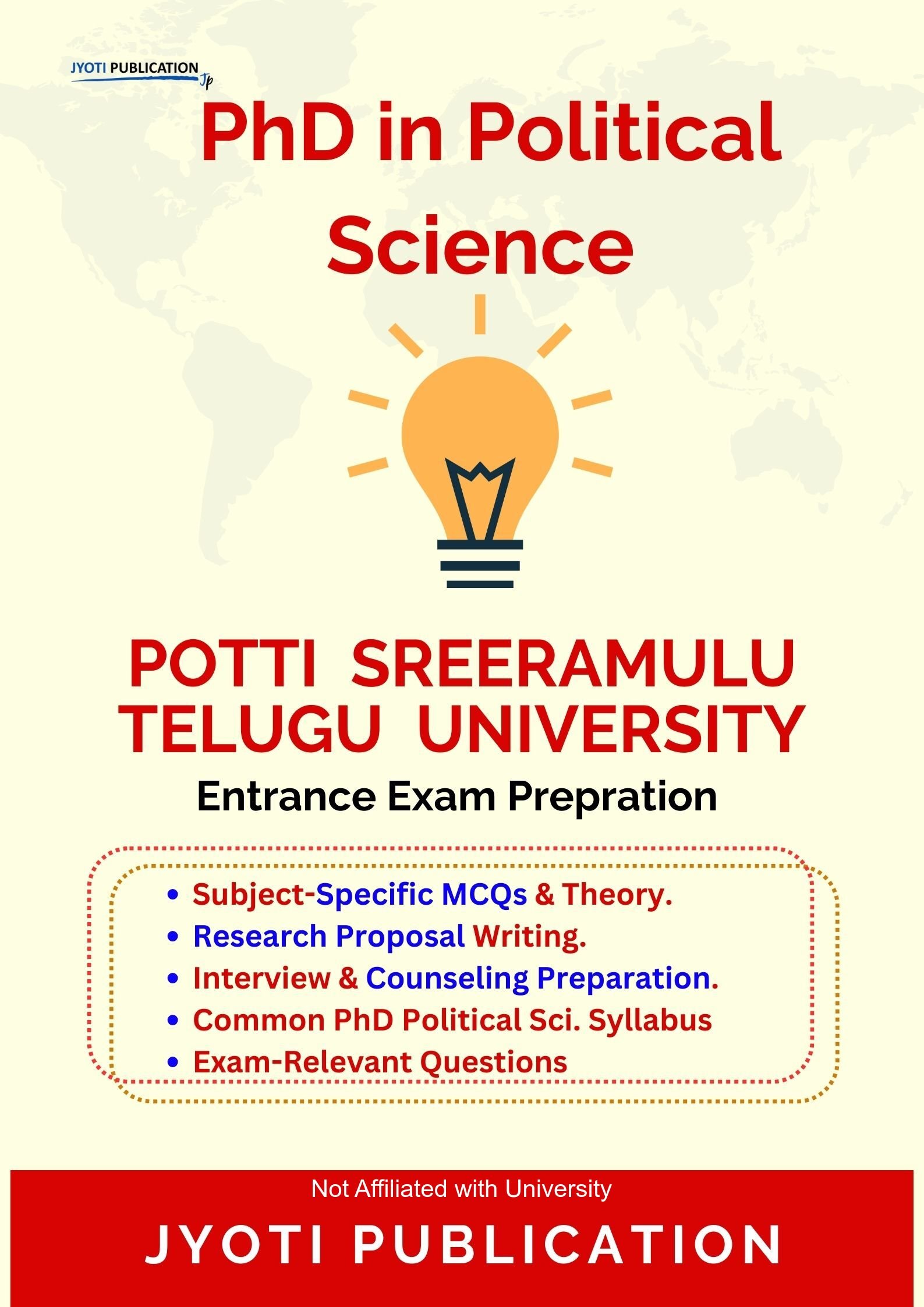 Potti Sreeramulu Telugu University PhD in Political Science Entrance Exam PhD in Political Science Entrance Exam