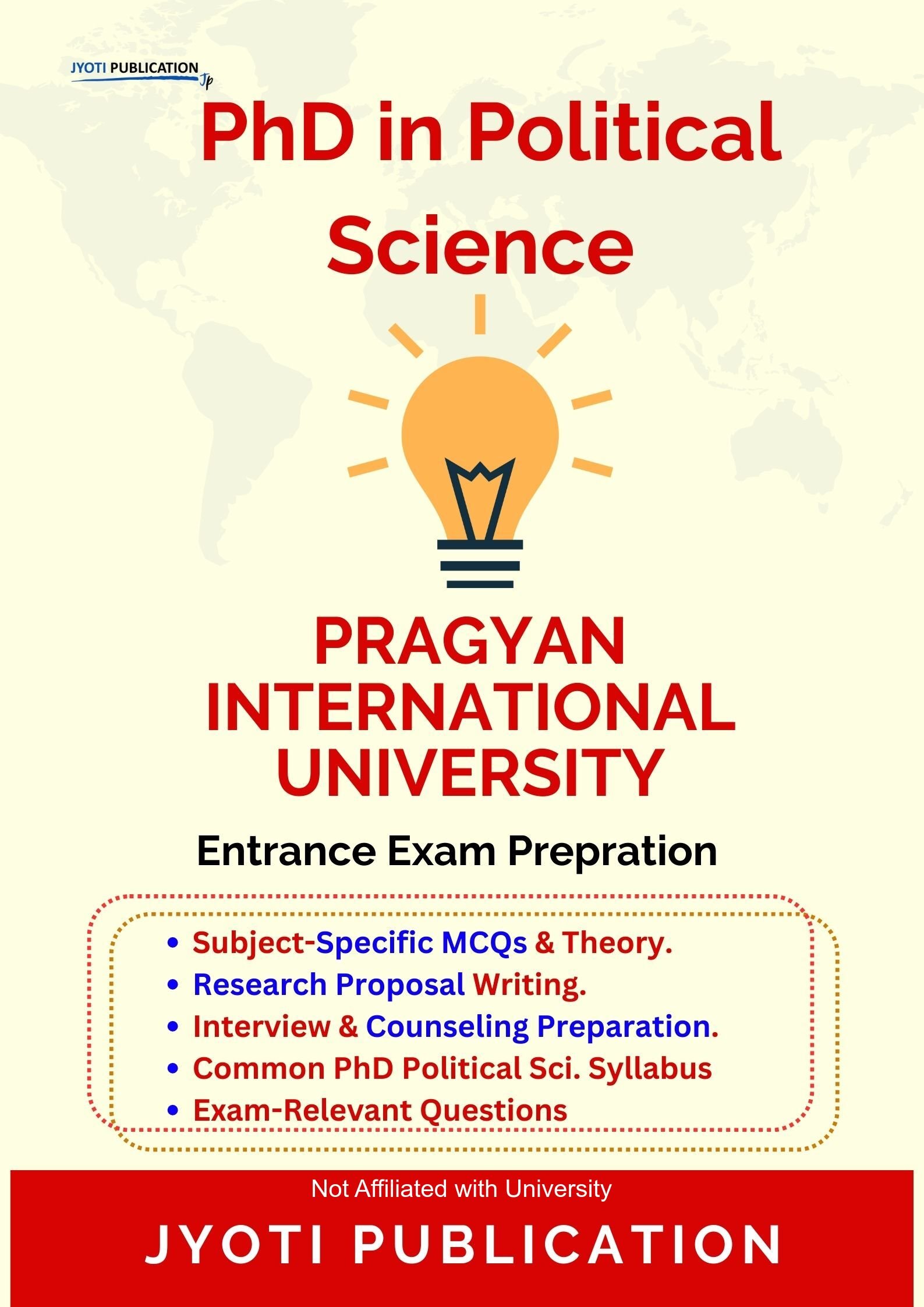 Pragyan International University PhD in Political Science Entrance Exam PhD in Political Science Entrance Exam