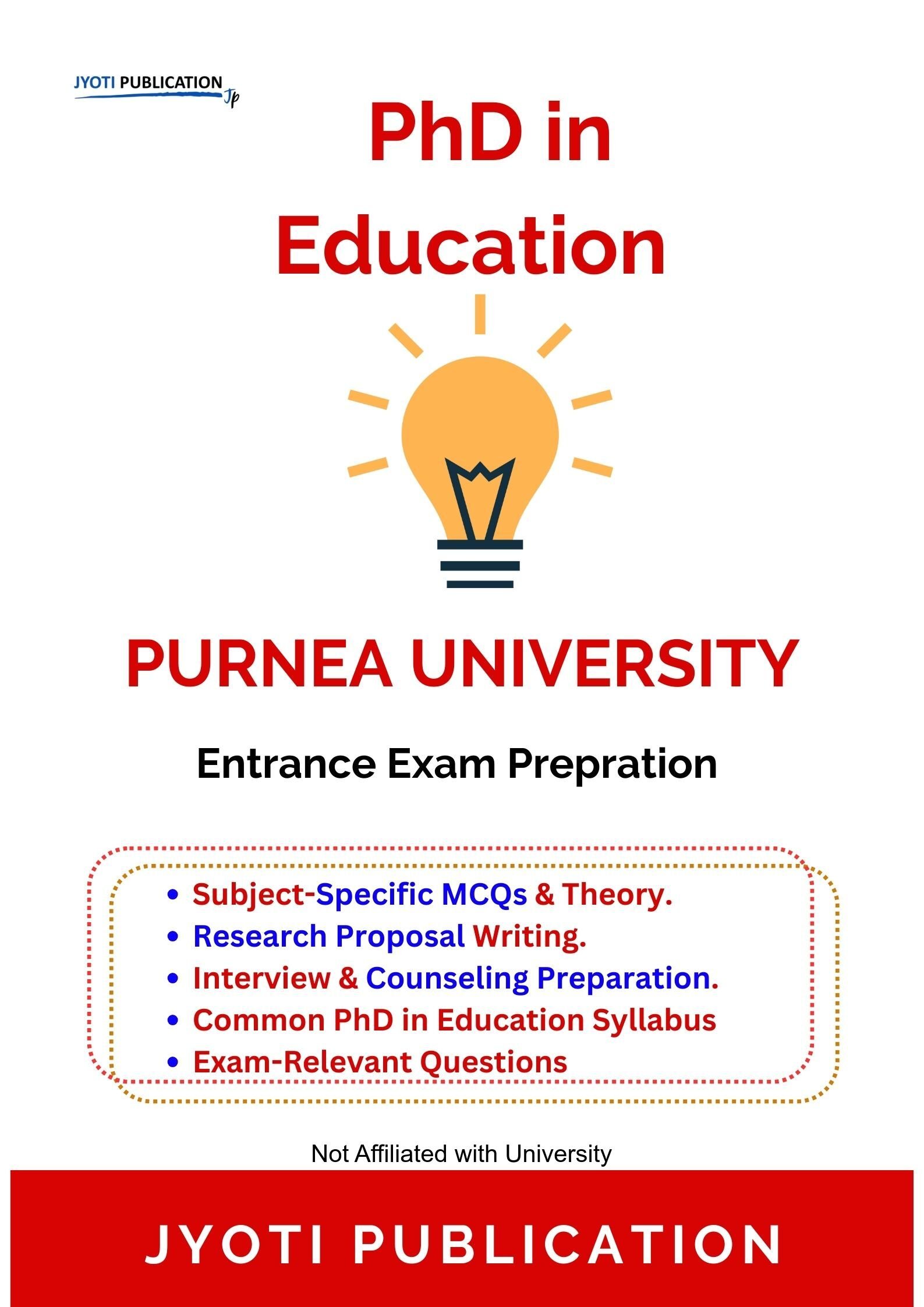 Purnea University PhD in Education Entrance Exam