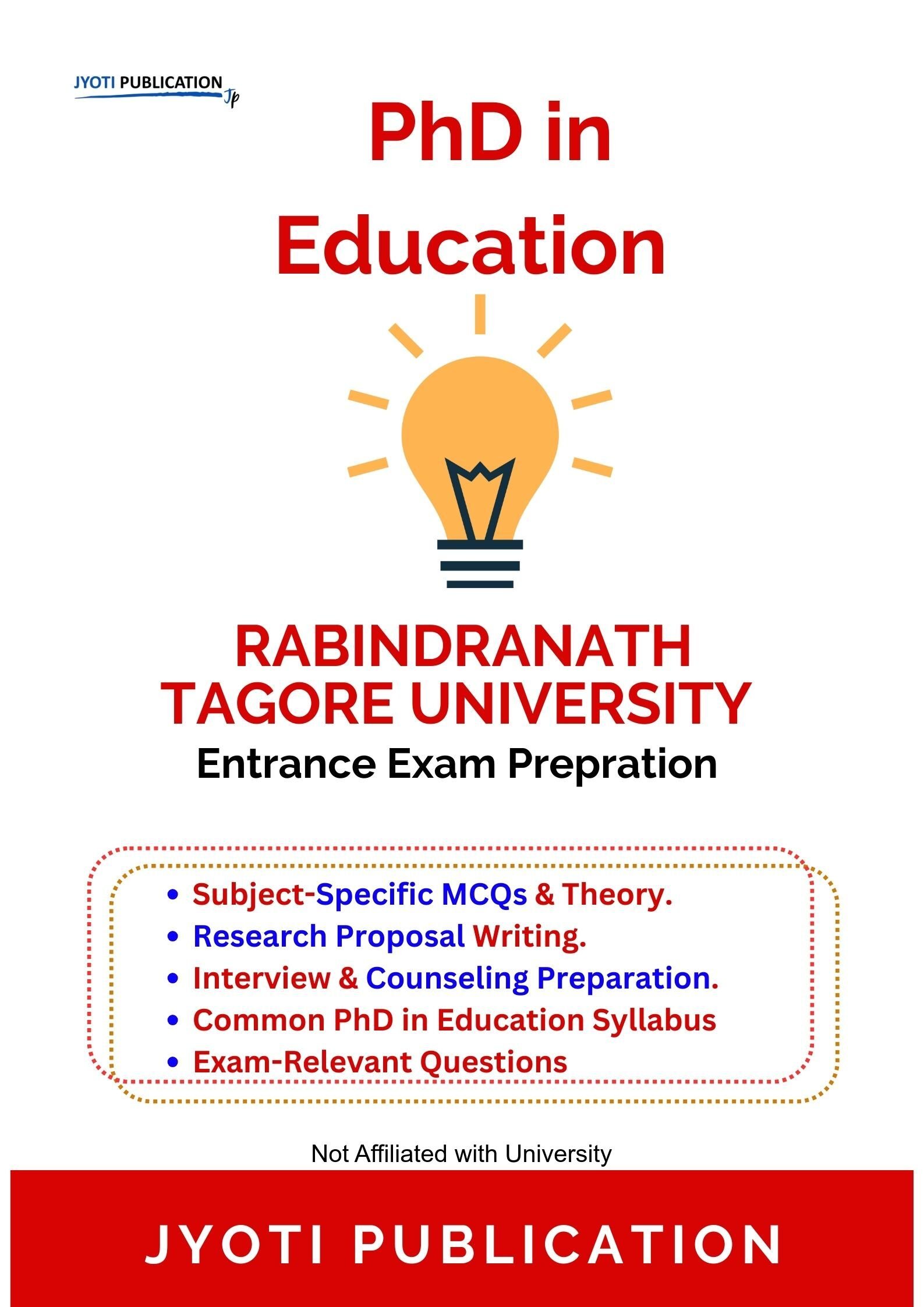 Rabindranath Tagore University (Formerly AISECT University) Village –_Mendua PhD in Education Entrance Exam