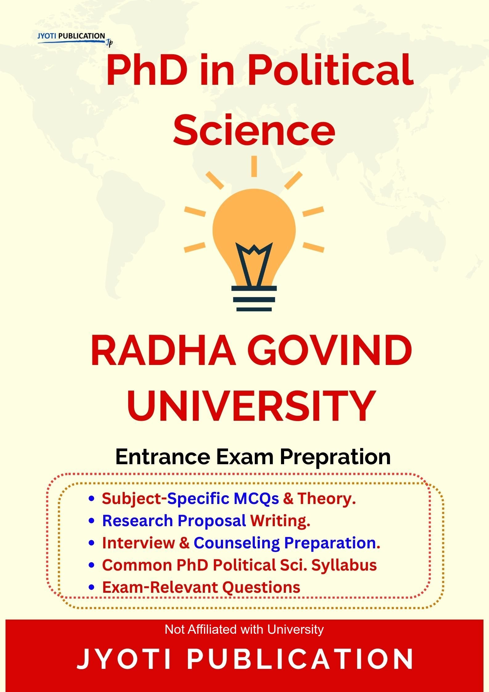 Radha Govind University PhD in Political Science Entrance Exam PhD in Political Science Entrance Exam