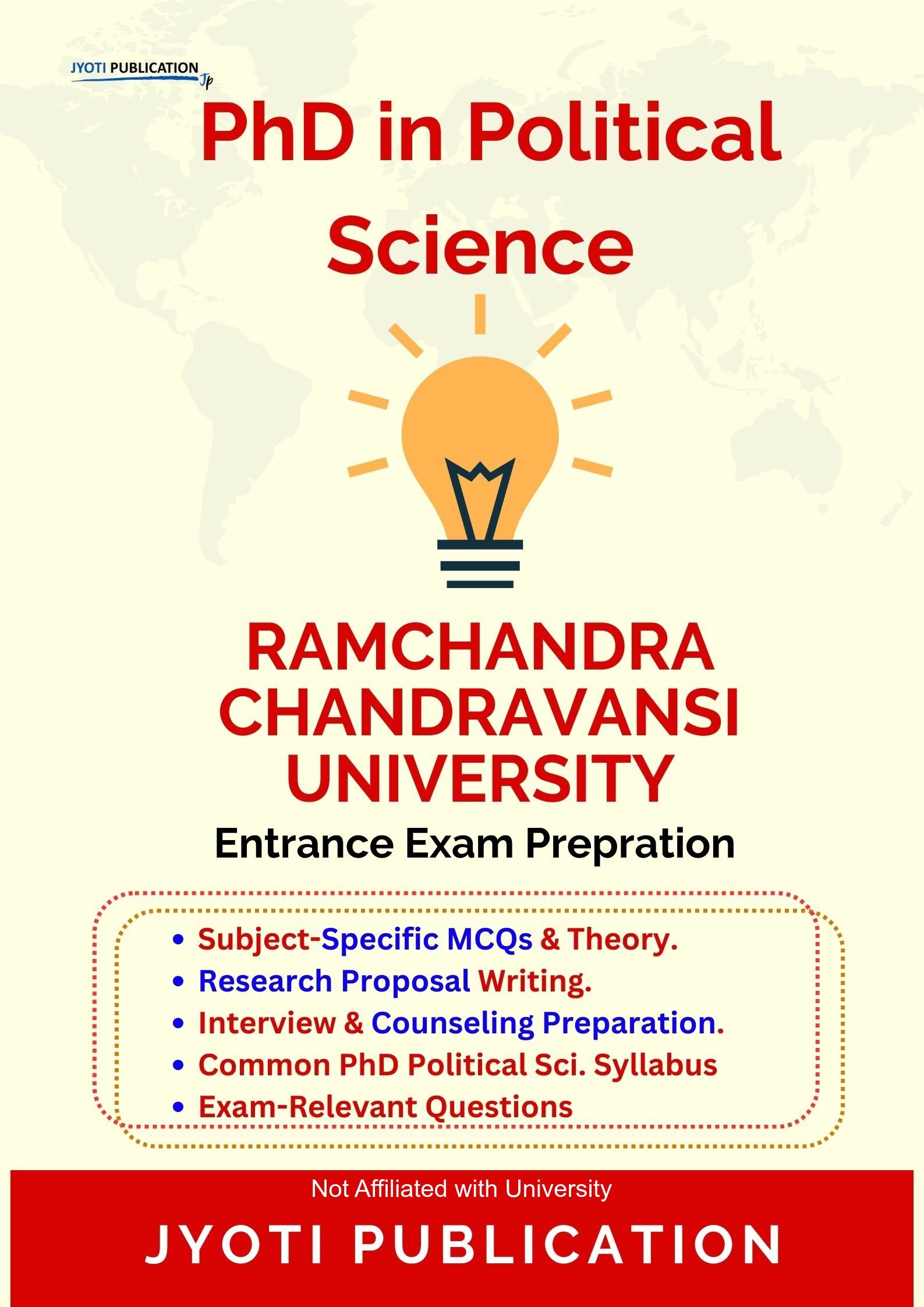 Ramchandra Chandravansi University PhD in Political Science Entrance Exam PhD in Political Science Entrance Exam