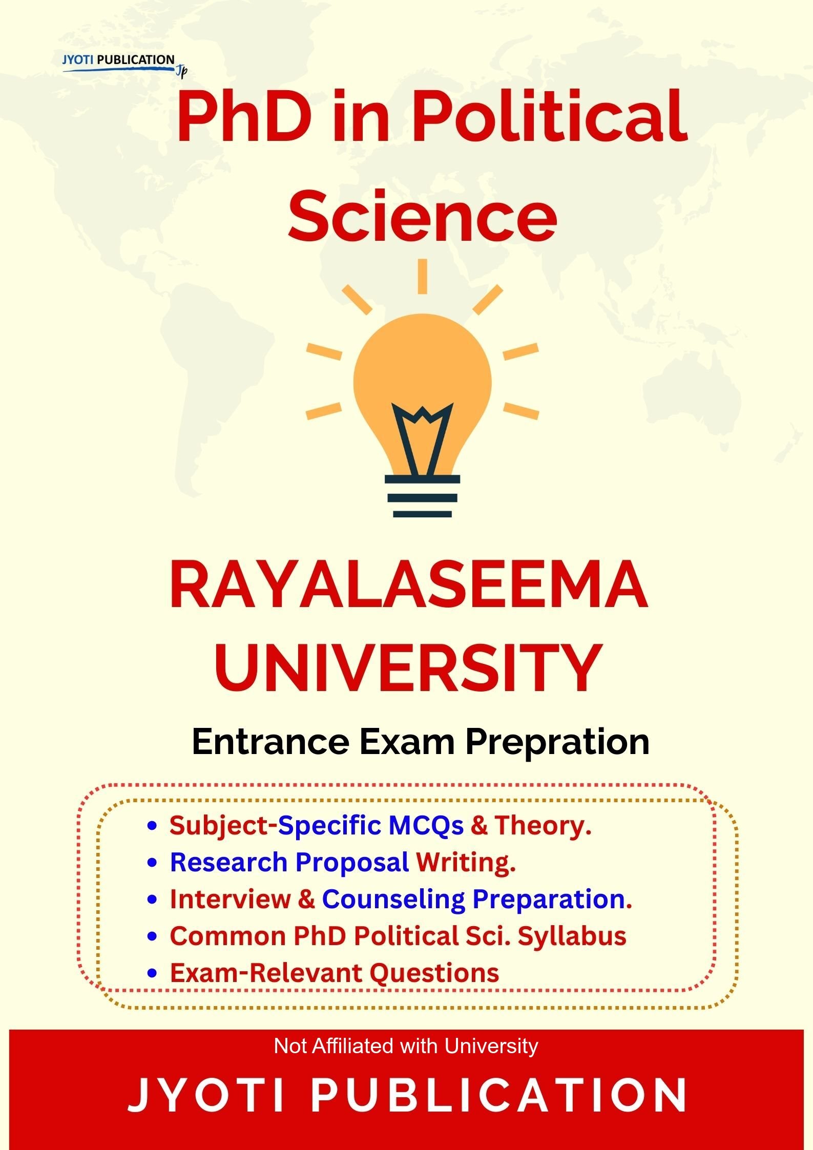 Rayalaseema University PhD in Political Science Entrance Exam PhD in Political Science Entrance Exam