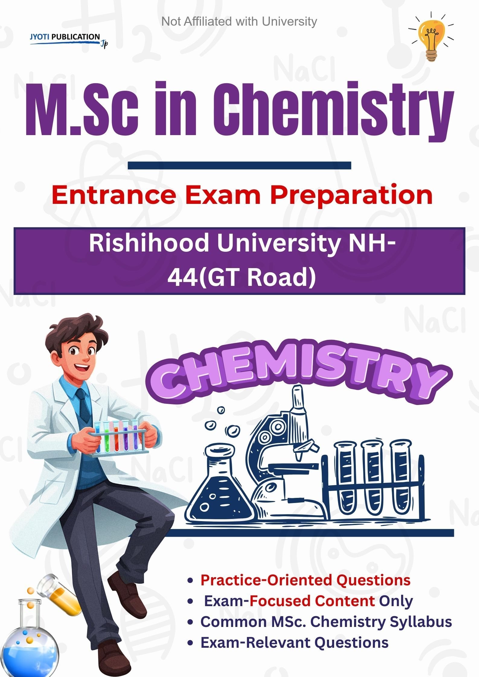 Rishihood University NH-44(GT Road) M.Sc in Chemistry Entrance Exam