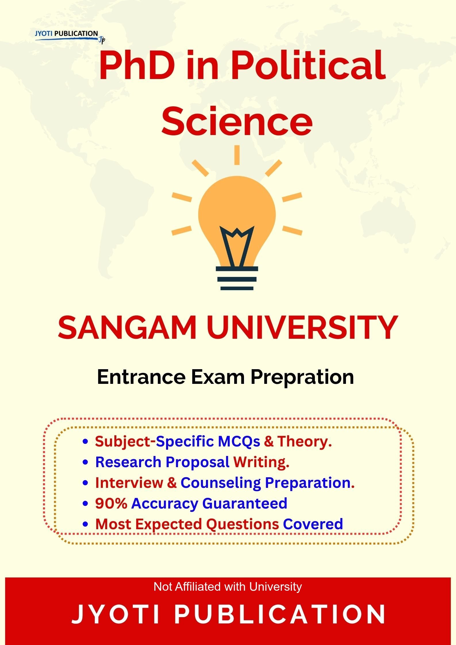 Sangam University PhD in Political Science Entrance Exam PhD in Political Science Entrance Exam