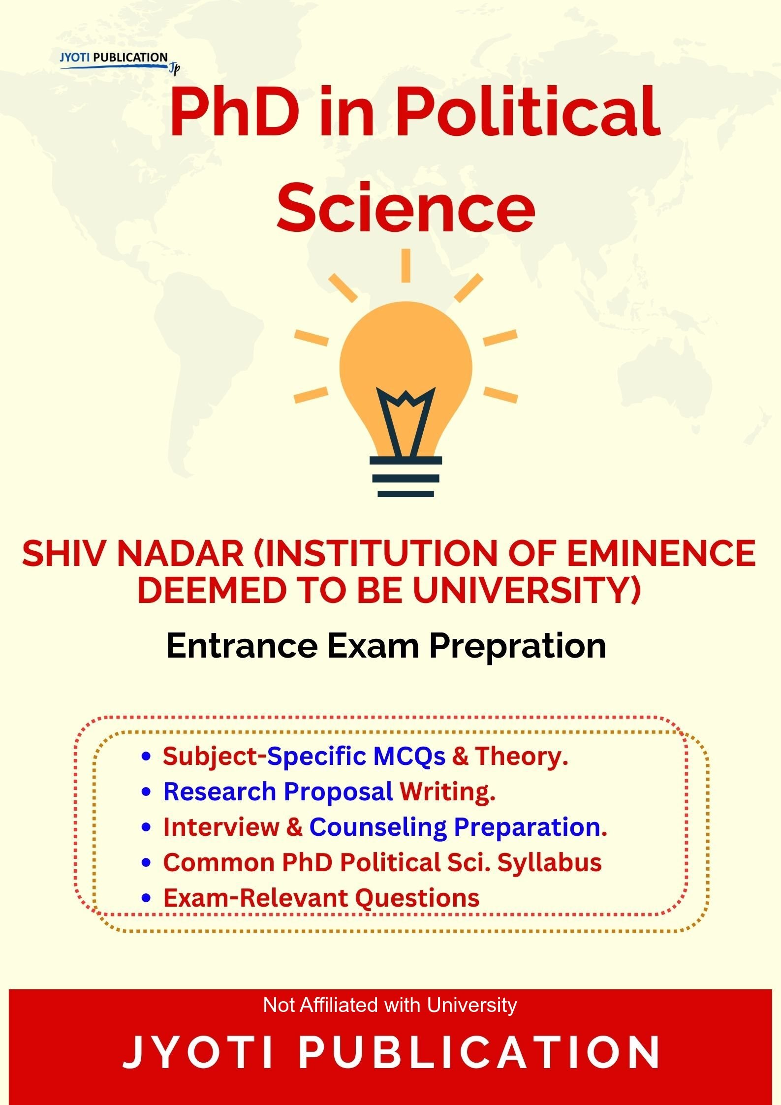 Shiv Nadar (Institution of Eminence Deemed to be University) PhD in Political Science Entrance Exam PhD in Political Science Entrance Exam