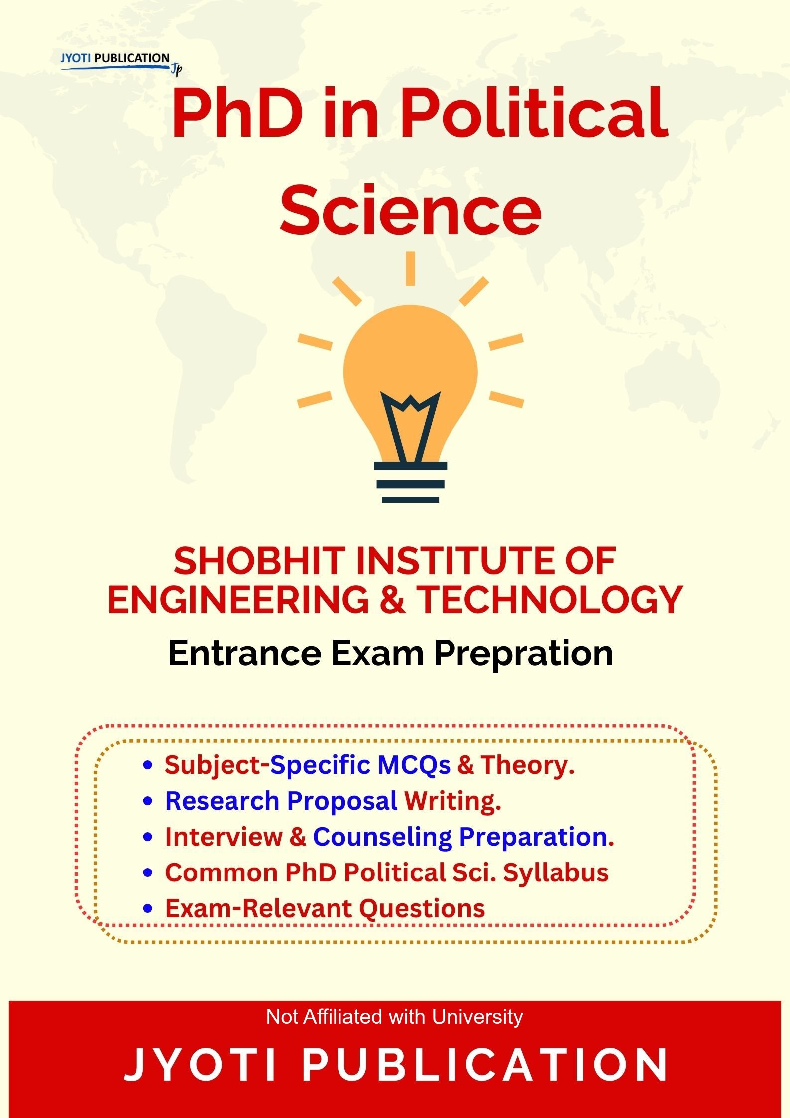 Shobhit Institute of Engineering & TechNology PhD in Political Science Entrance Exam PhD in Political Science Entrance Exam