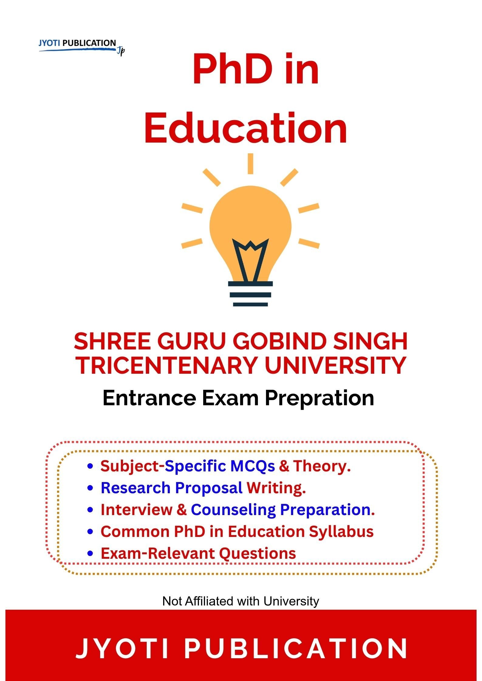 Shree Guru Gobind Singh Tricentenary University PhD in Education Entrance Exam