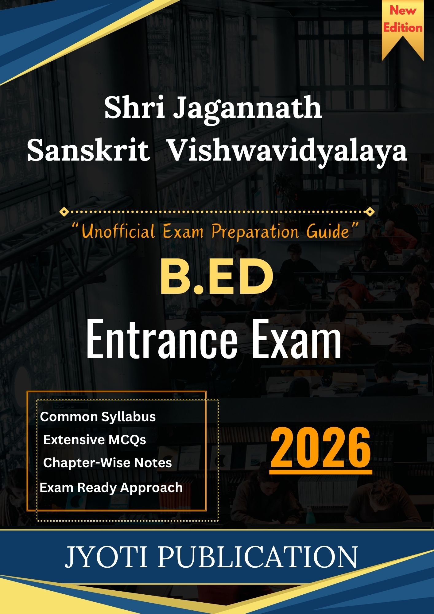 Shri Jagannath Sanskrit Vishwavidyalaya B.Ed Entrance Exam Book