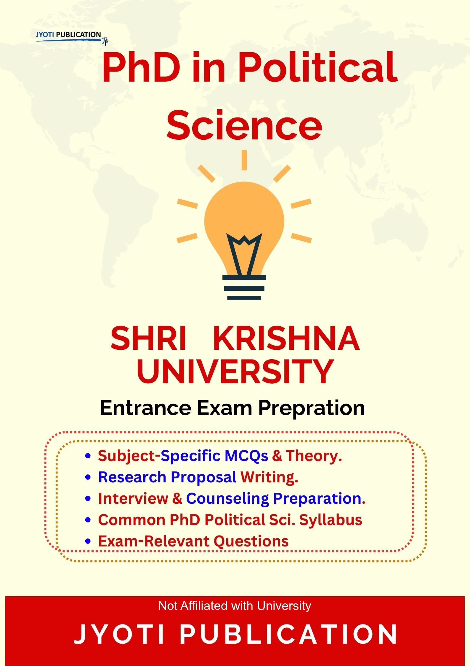 Shri Krishna University PhD in Political Science Entrance Exam PhD in Political Science Entrance Exam