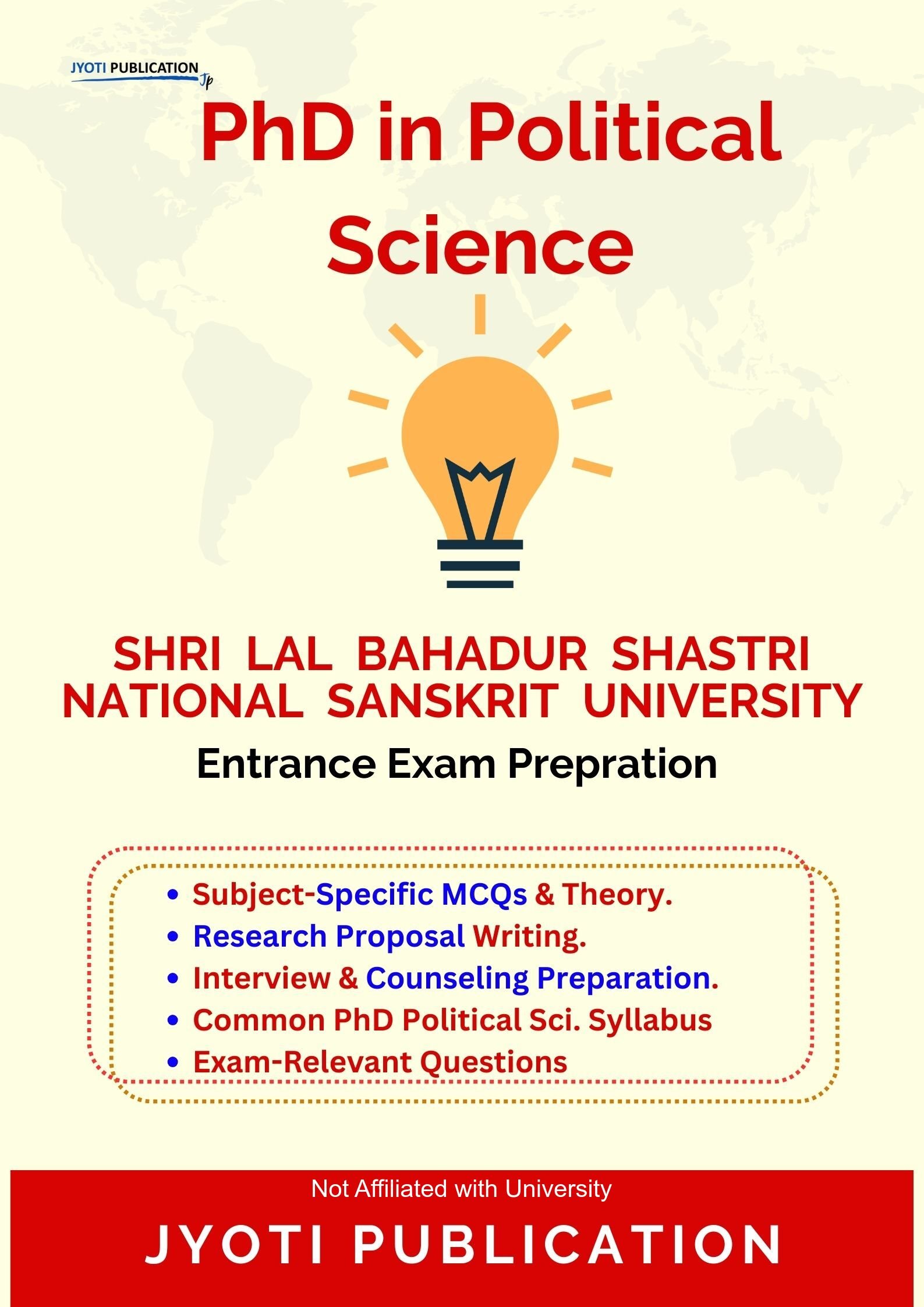 Shri Lal Bahadur Shastri National Sanskrit University PhD in Political Science Entrance Exam PhD in Political Science Entrance Exam