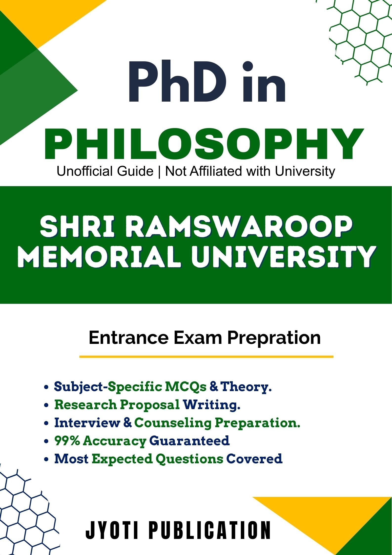 Shri Ramswaroop Memorial University PhD in Philosophy Entrance Exam