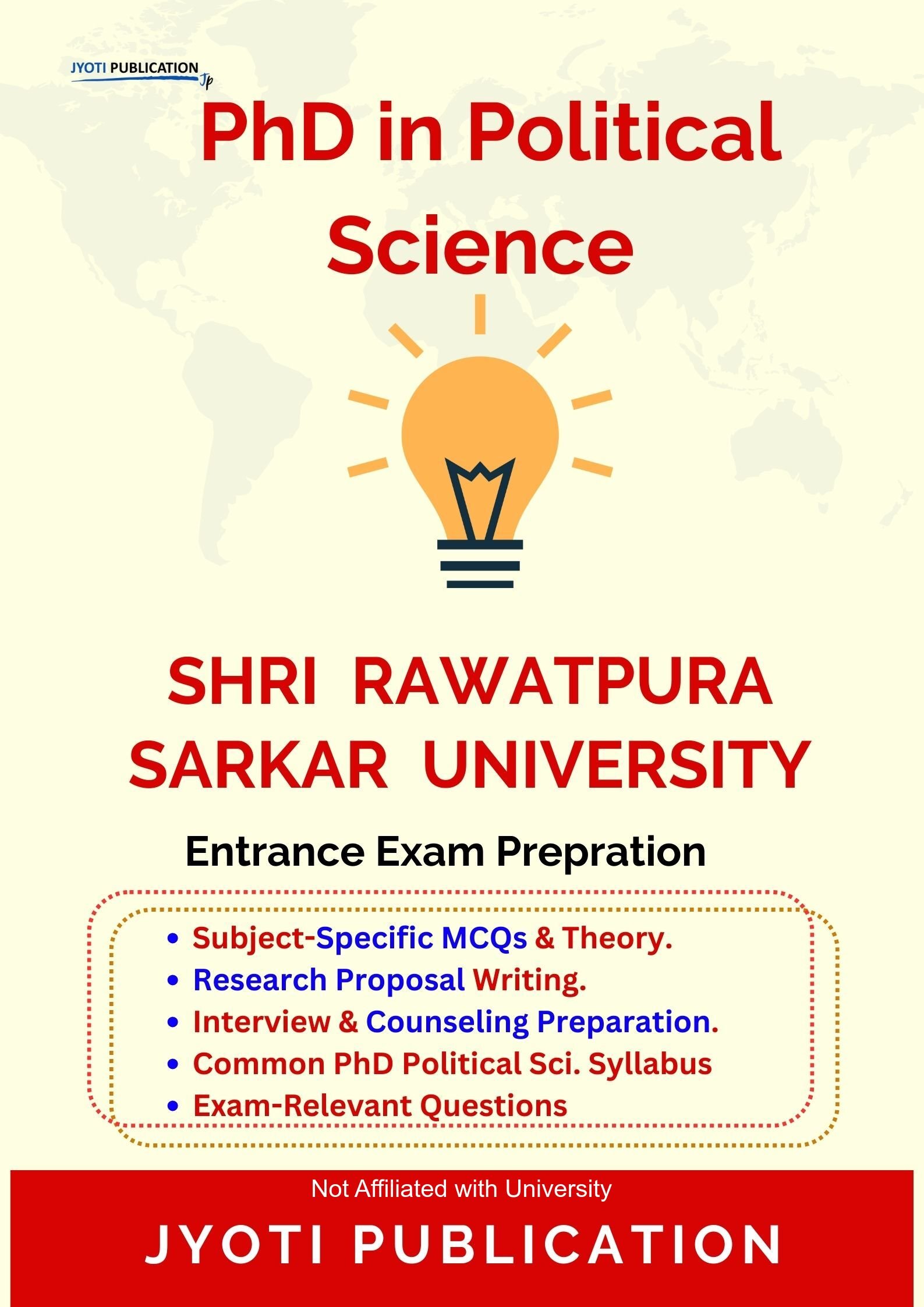 Shri Rawatpura Sarkar University PhD in Political Science Entrance Exam PhD in Political Science Entrance Exam
