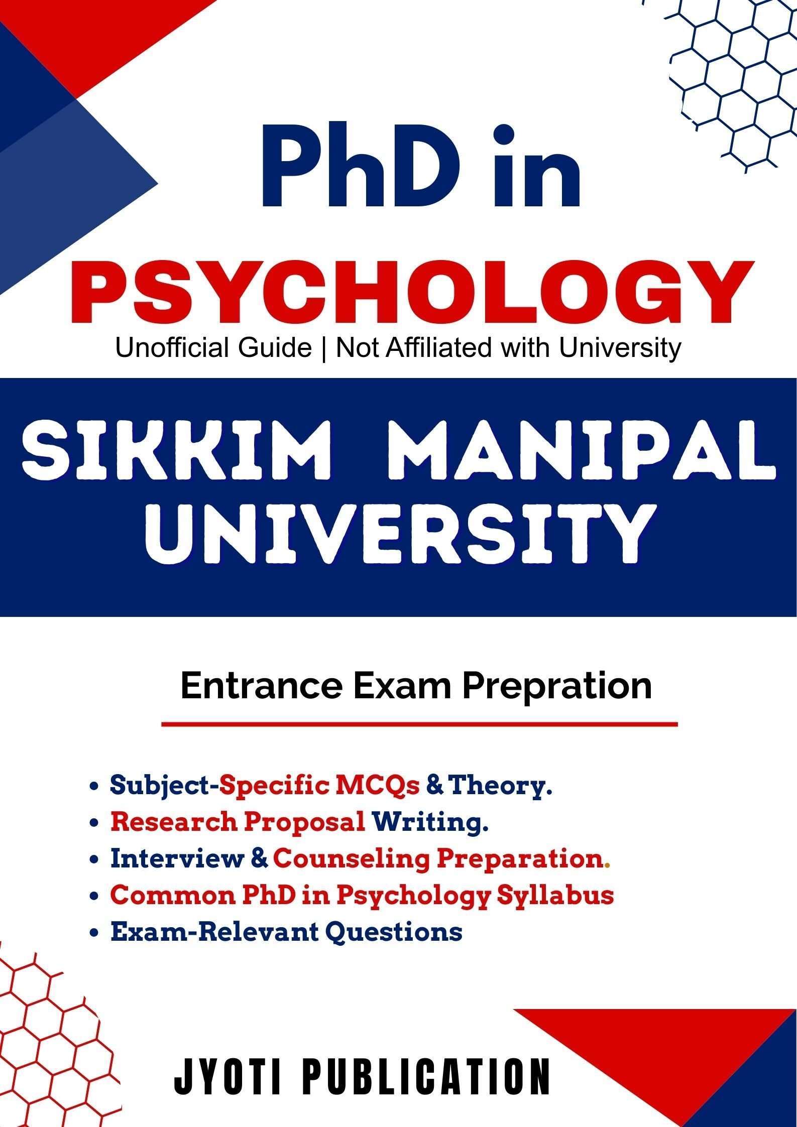 Sikkim Manipal University PhD in Psychology Entrance Exam