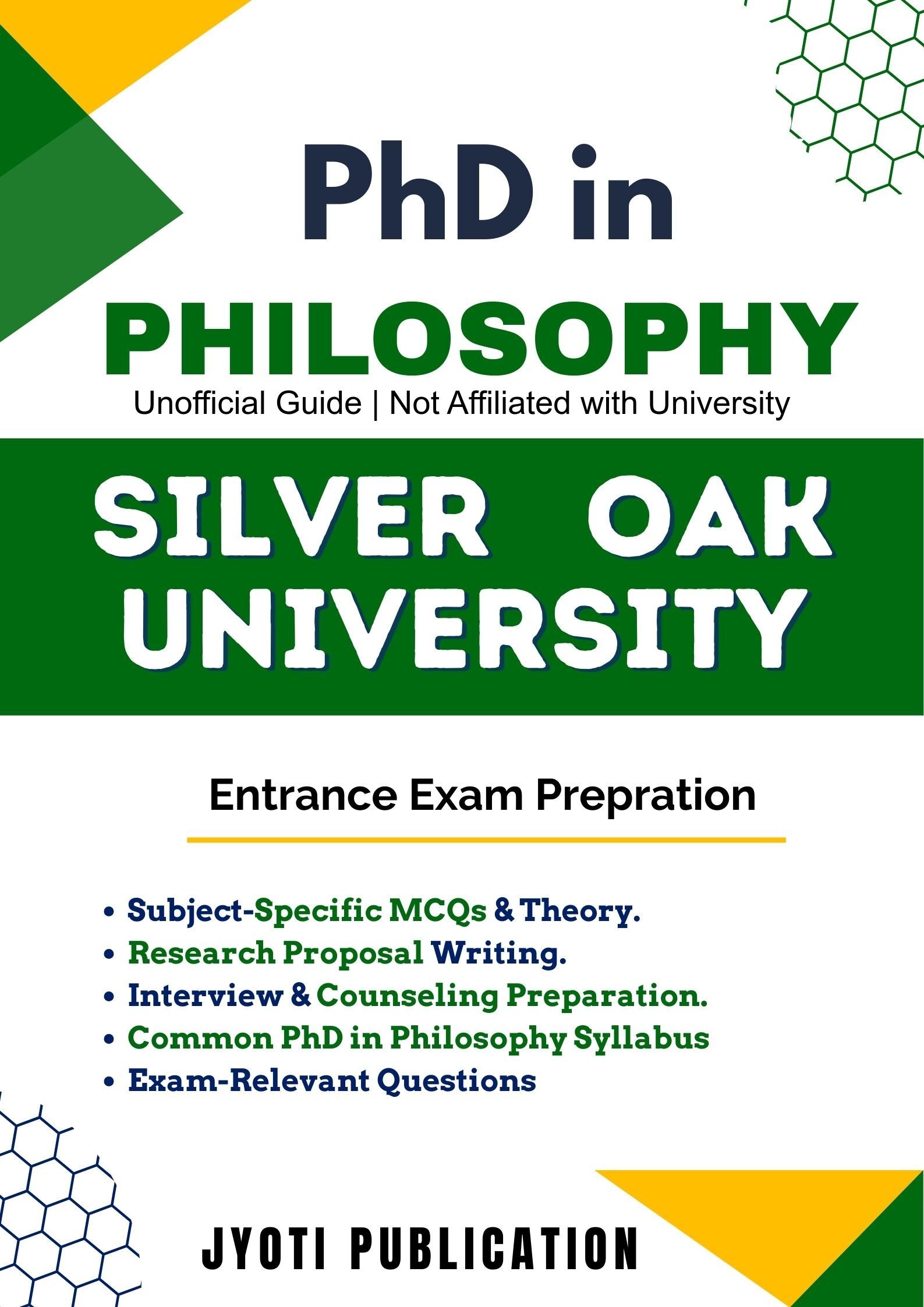 Silver Oak University PhD in Philosophy Entrance Exam