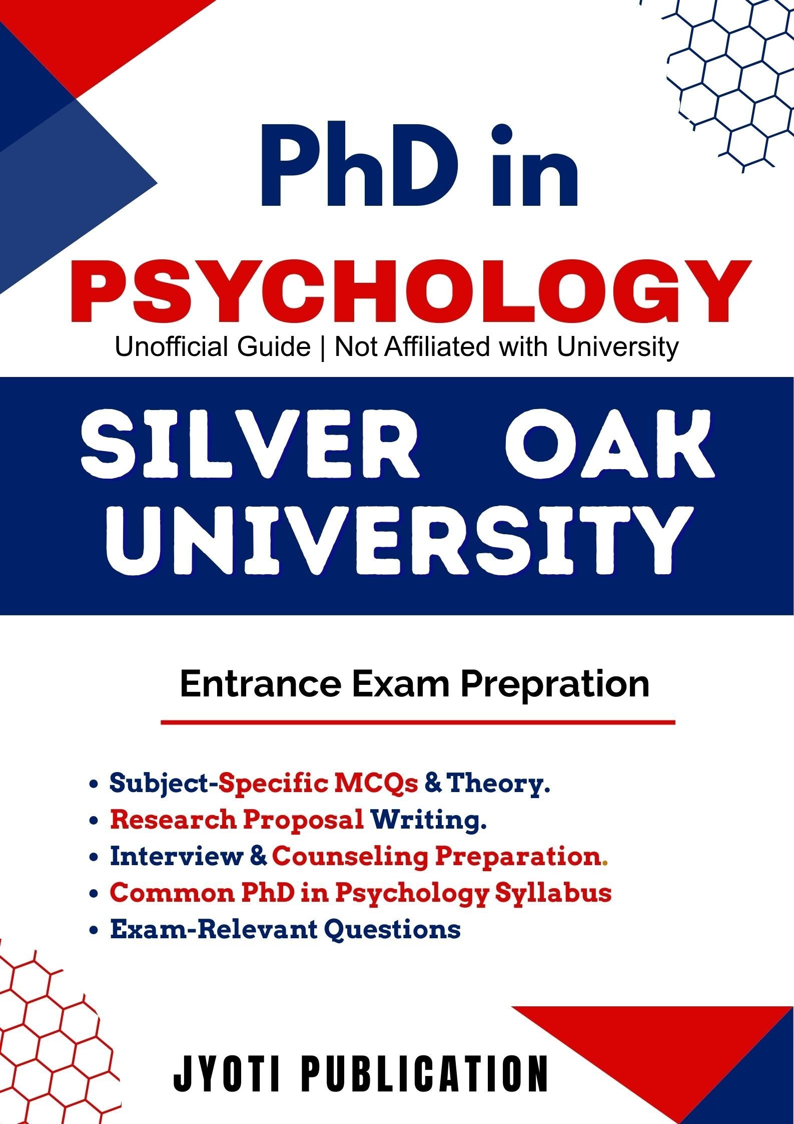 Silver Oak University PhD in Psychology Entrance Exam
