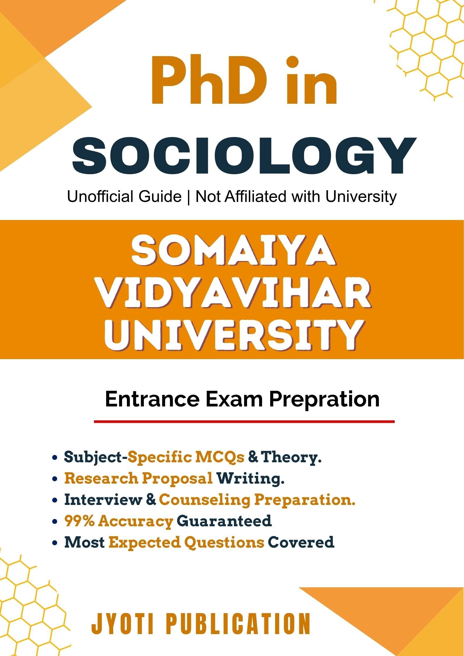 Somaiya Vidyavihar University PhD in Sociology Entrance Exam
